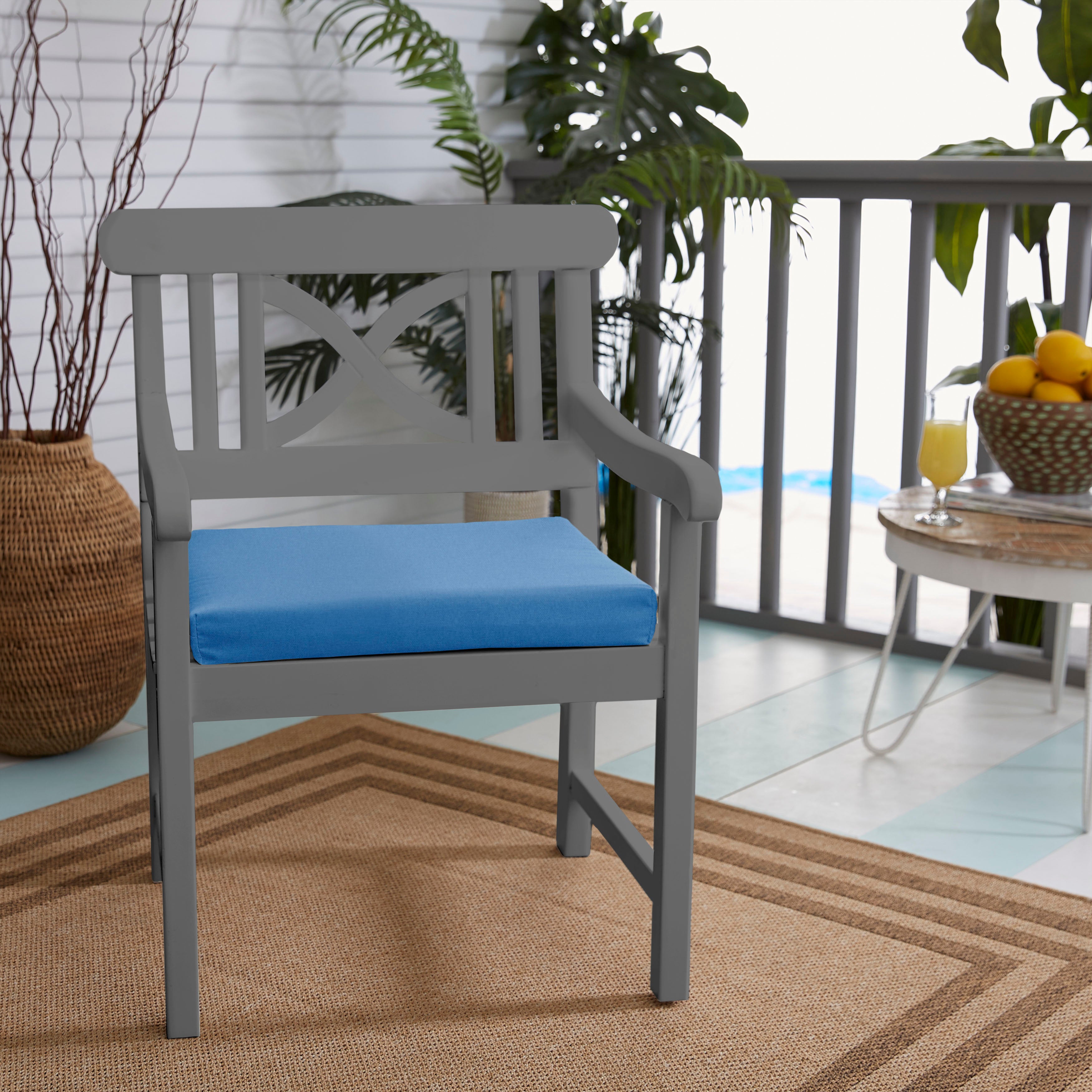 Indoor/Outdoor Chair Cushion (Set of 2)