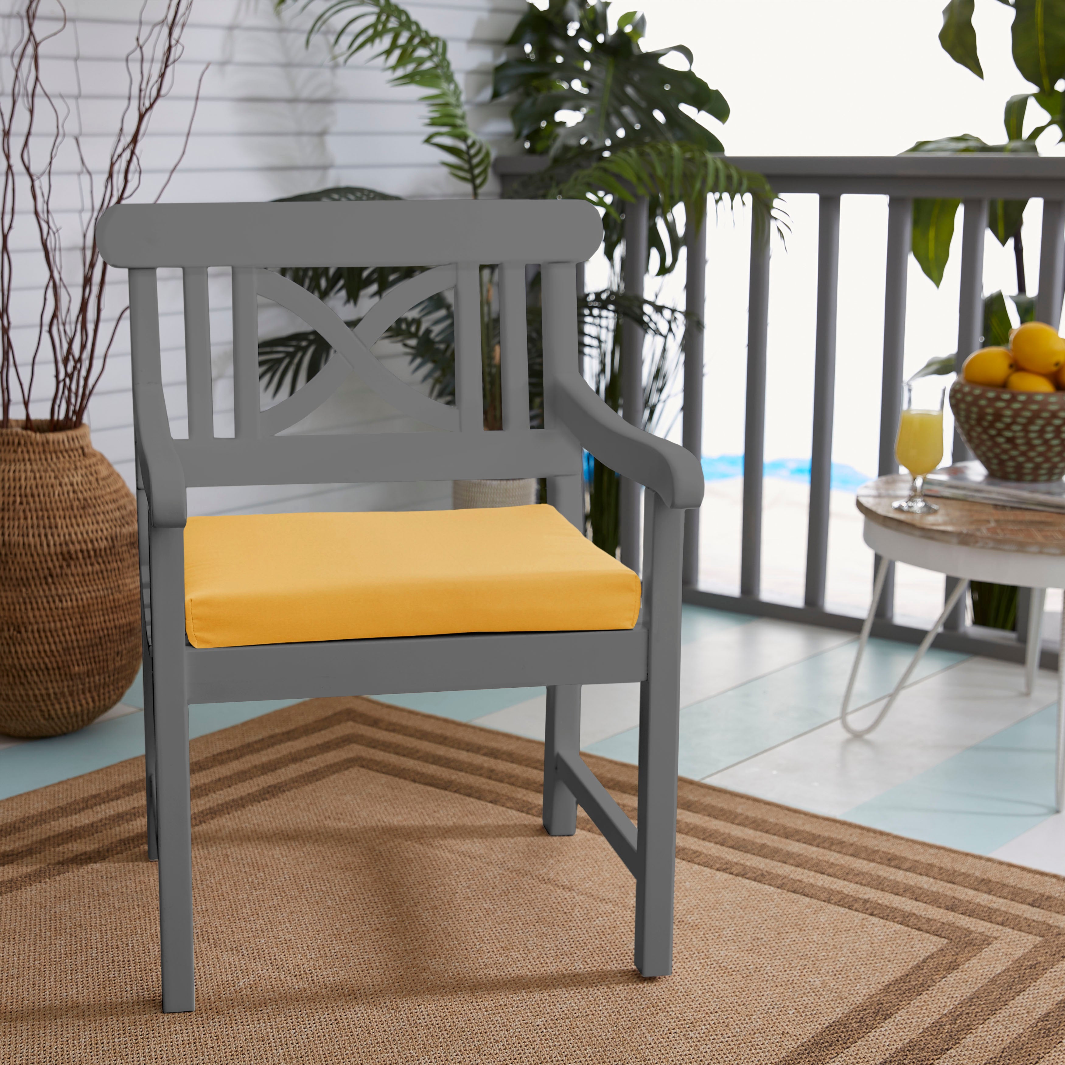 Indoor/Outdoor Chair Cushion (Set of 2)