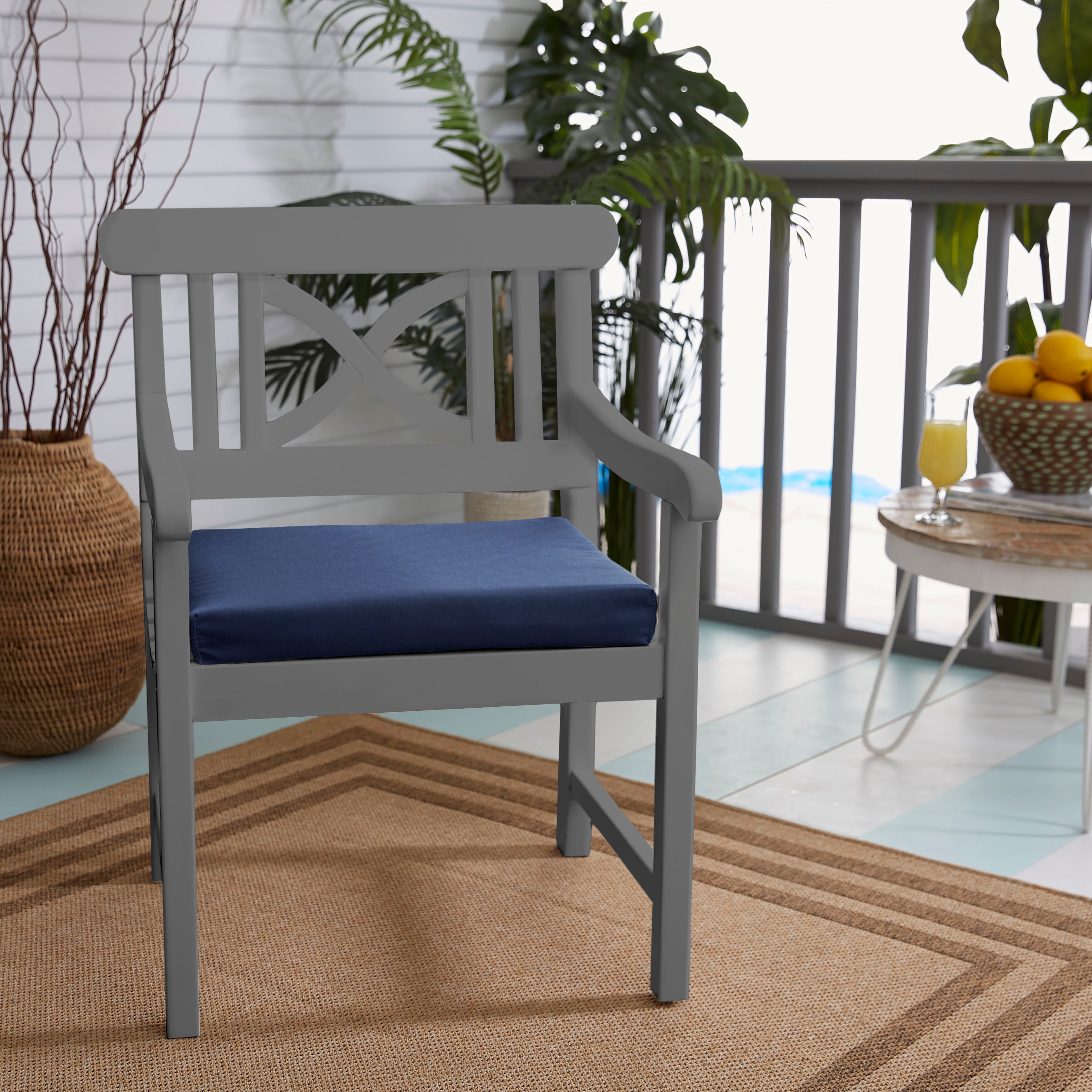 Indoor/Outdoor Chair Cushion (Set of 2)