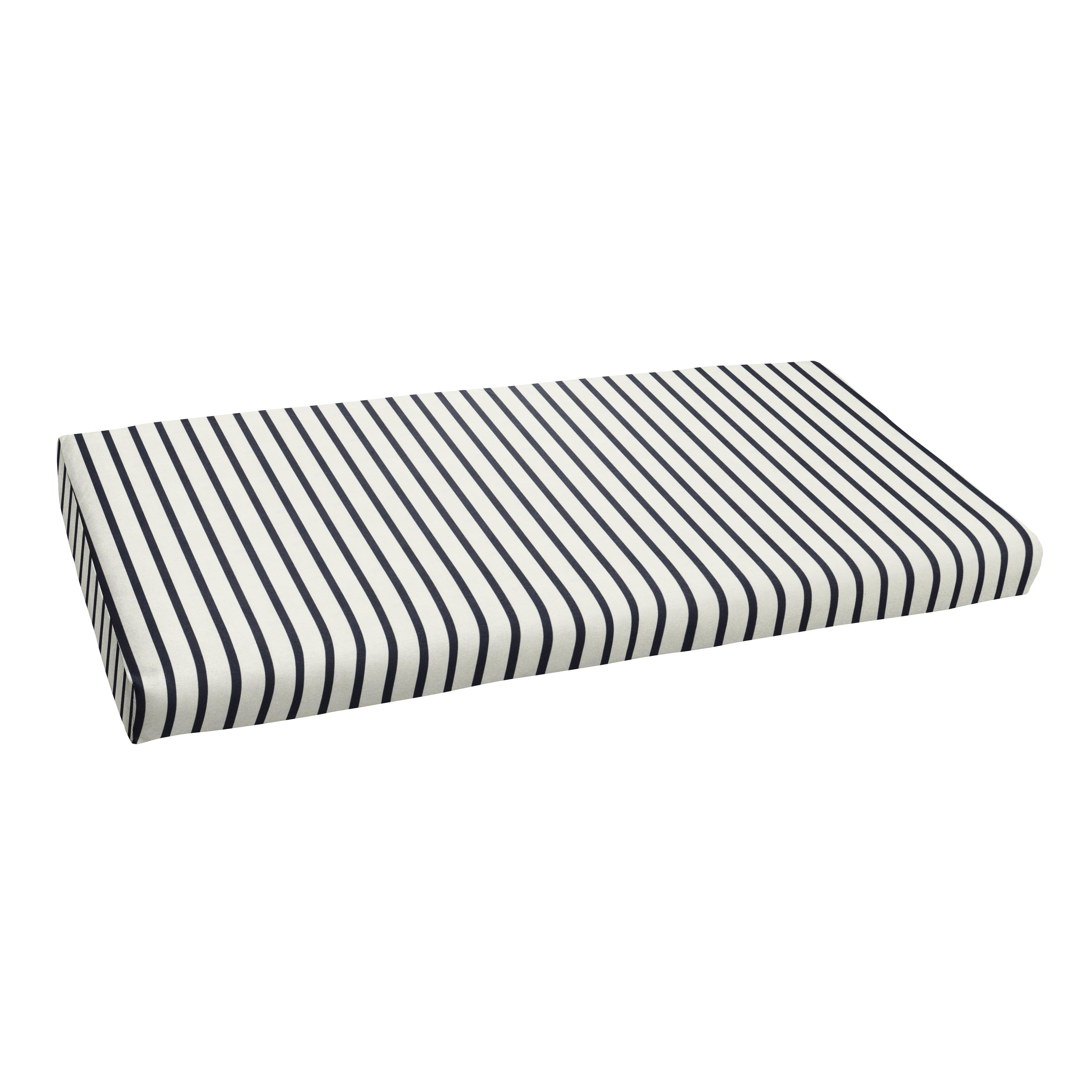 Sunbrella Lido Round Front Bench Cushion - Sorra Home