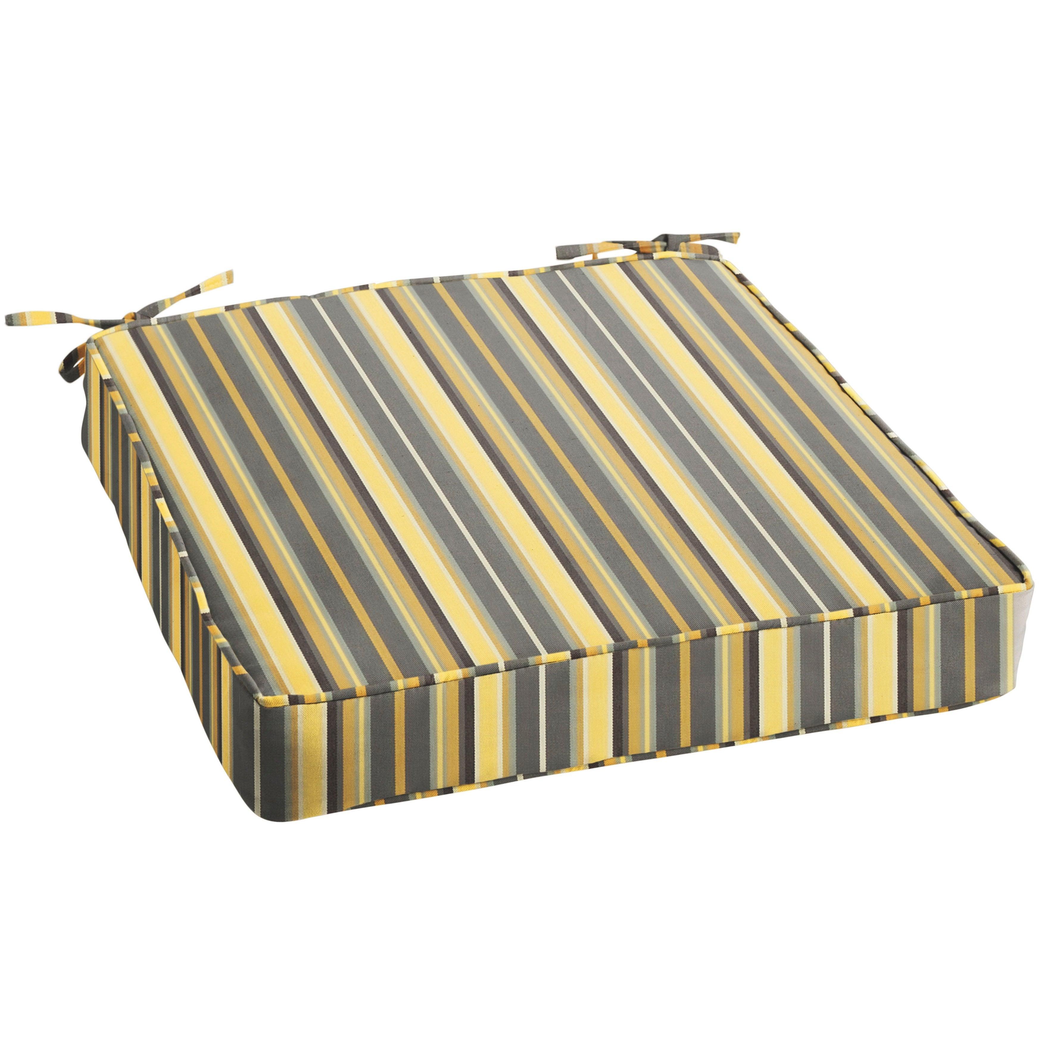 Sunbrella Foster Metallic Chair Cushion - Sorra Home