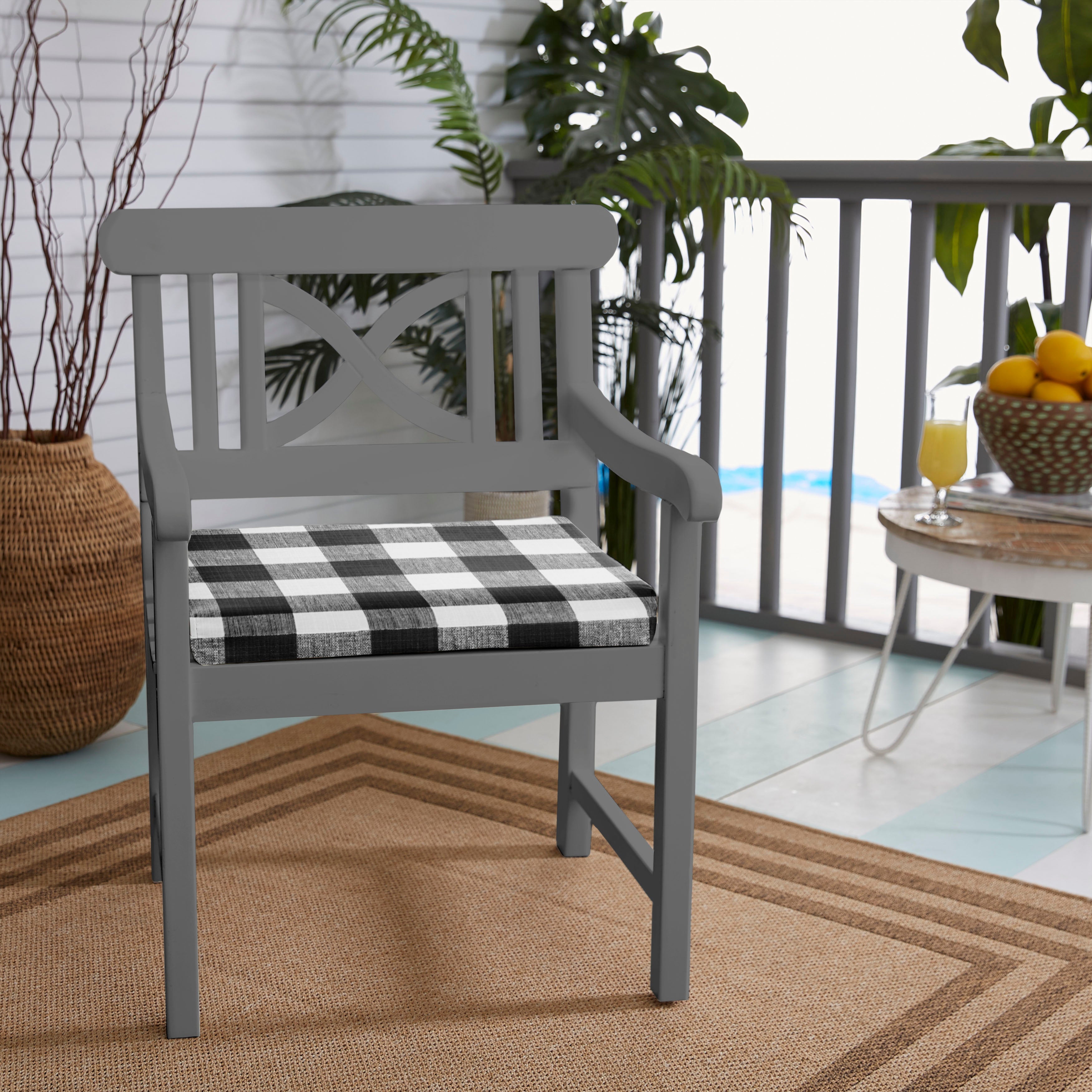 Indoor/Outdoor Anderson Chair Cushion (Set of 2)
