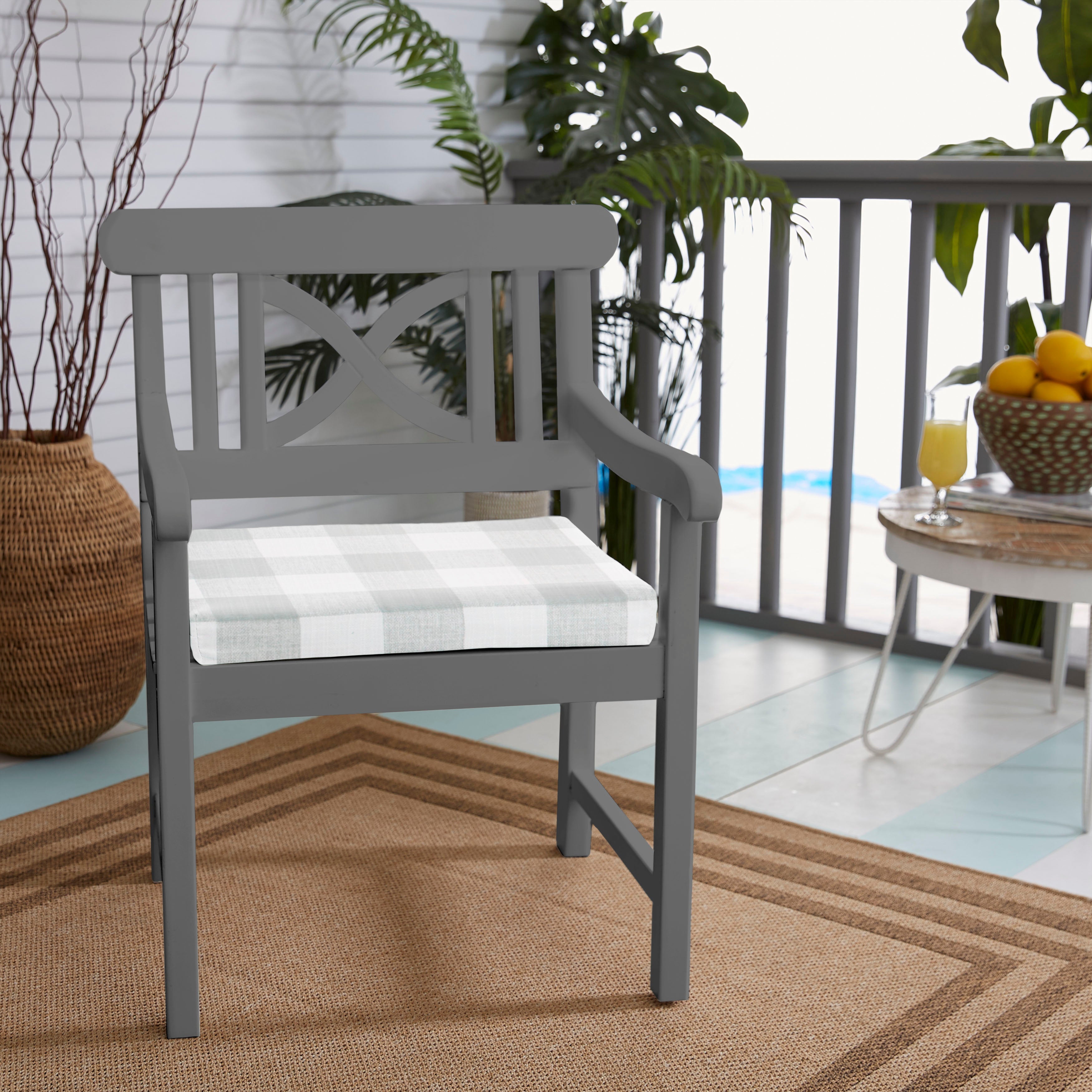 Indoor/Outdoor Anderson Chair Cushion (Set of 2)