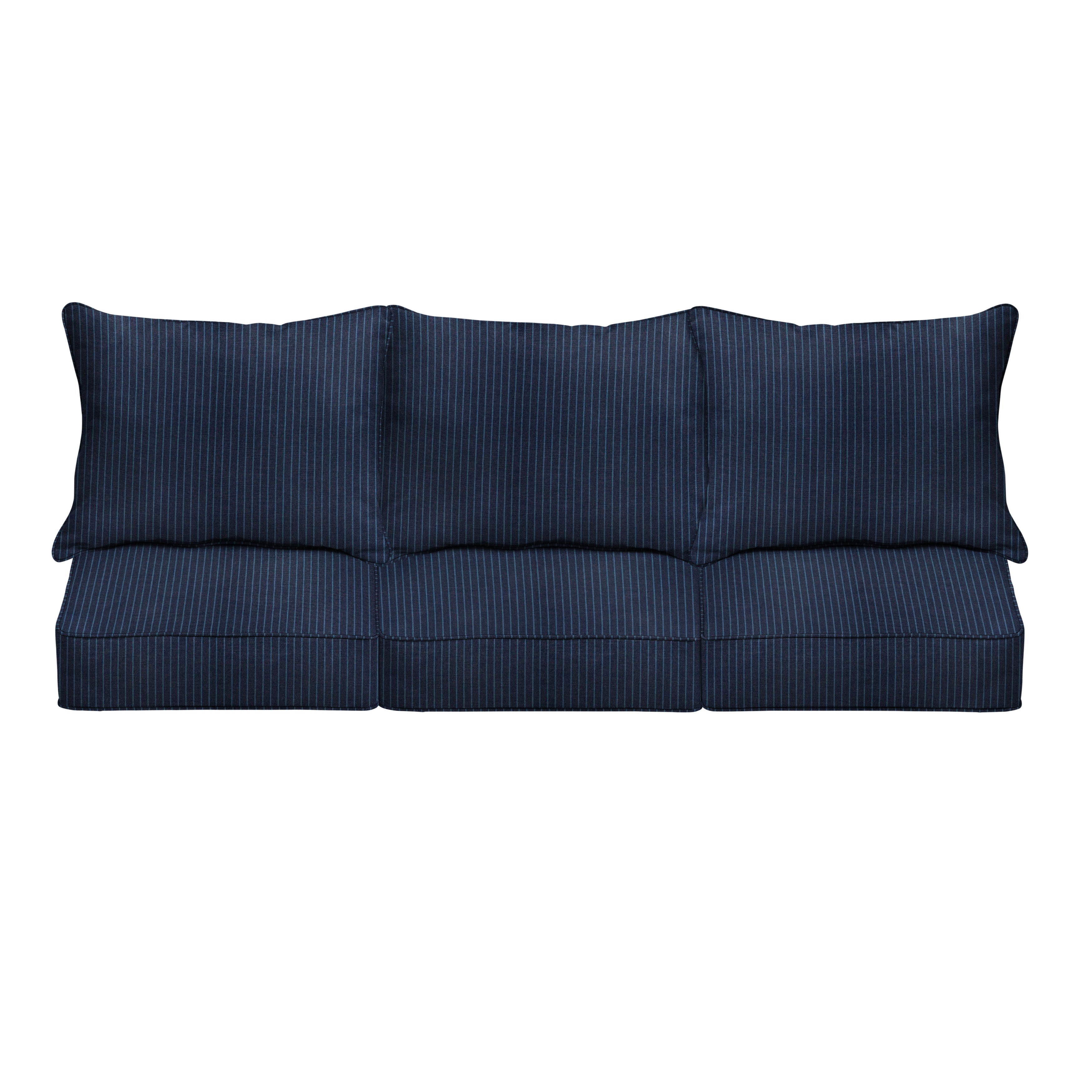Sunbrella Rectangle Outdoor Deep Seating Sofa Pillow and Cushion Set