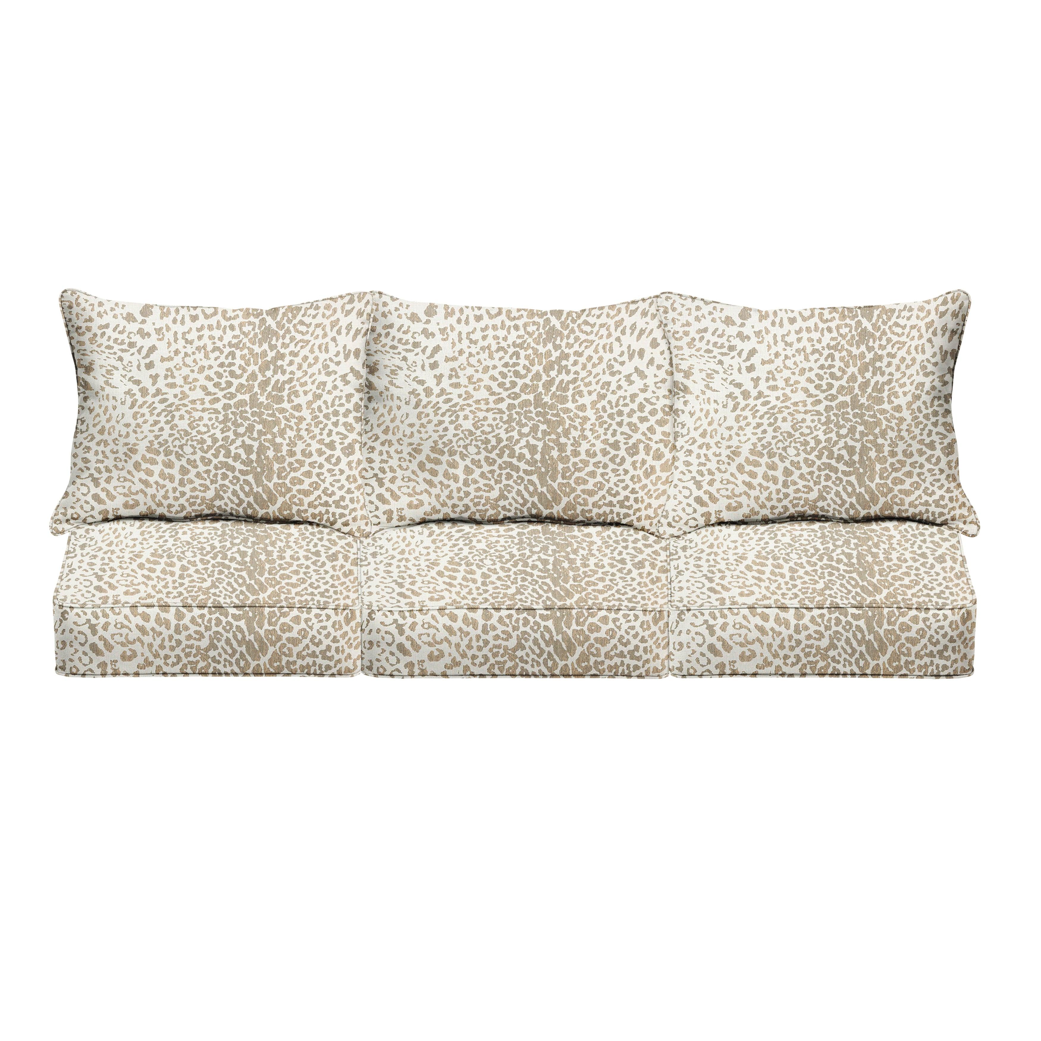 Sunbrella Deep Seating Sofa Pillow & Cushion Set - Sorra Home