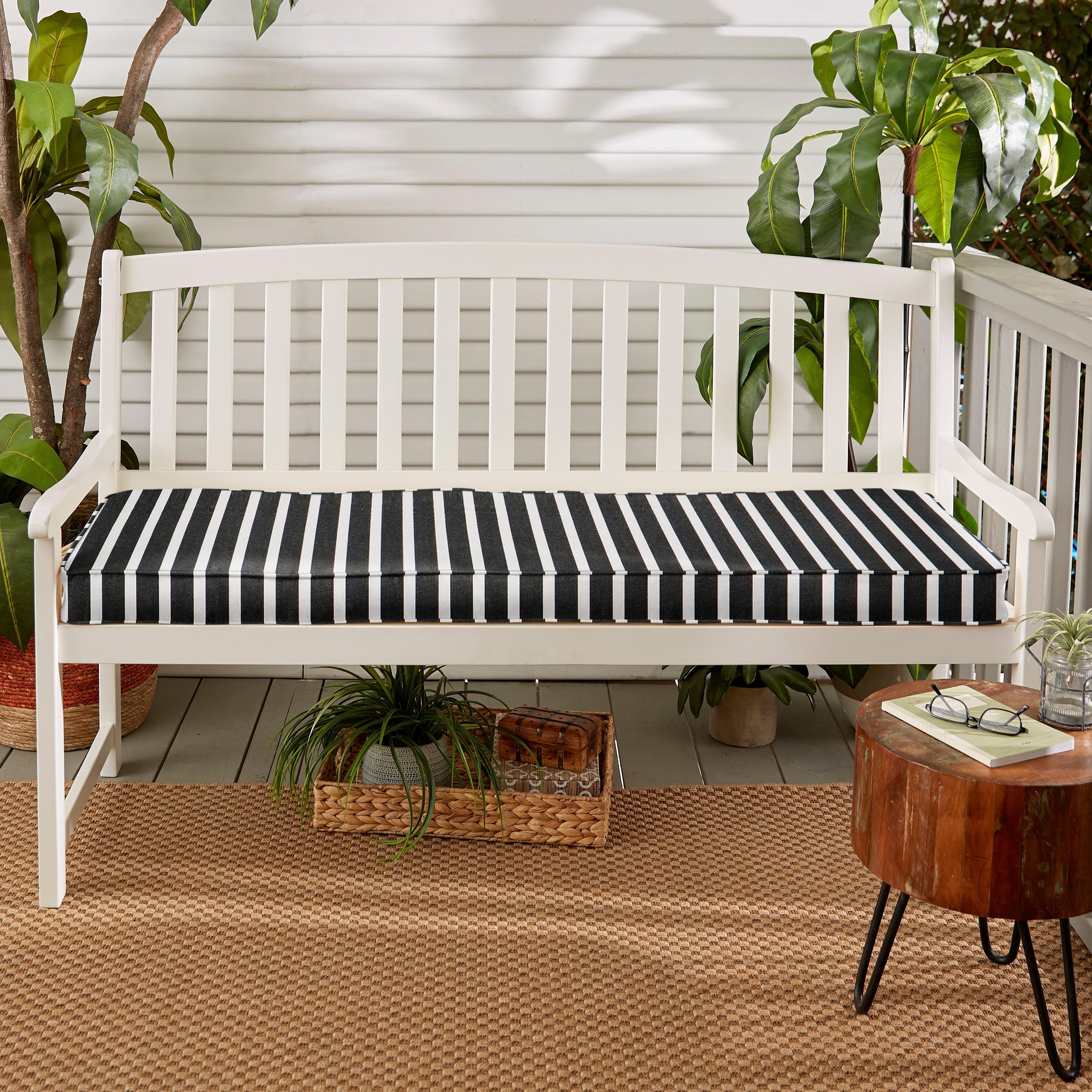 Sunbrella Shore Indoor/Outdoor Bench Cushion - Sorra Home