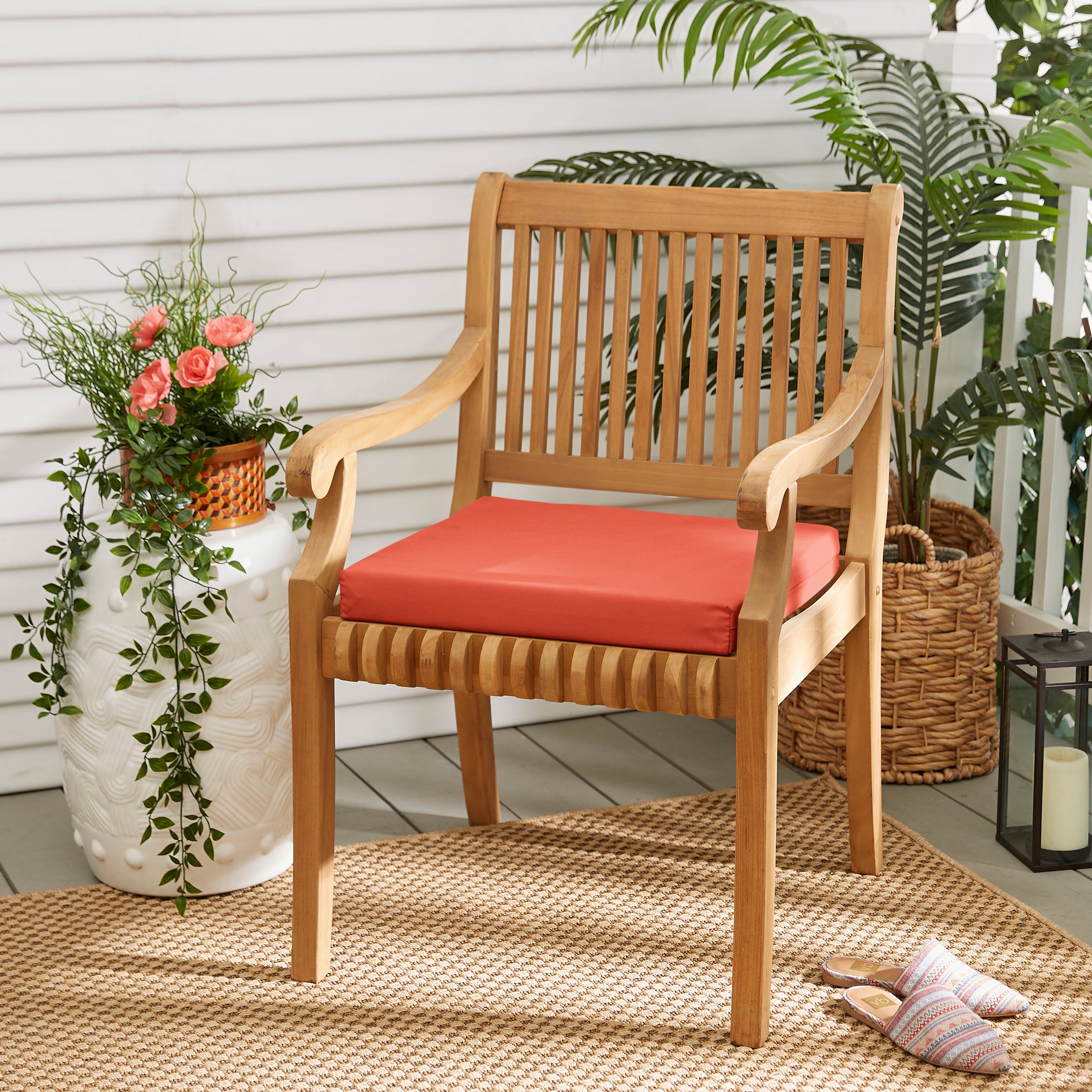 Indoor/Outdoor Chair Cushion (Set of 2)