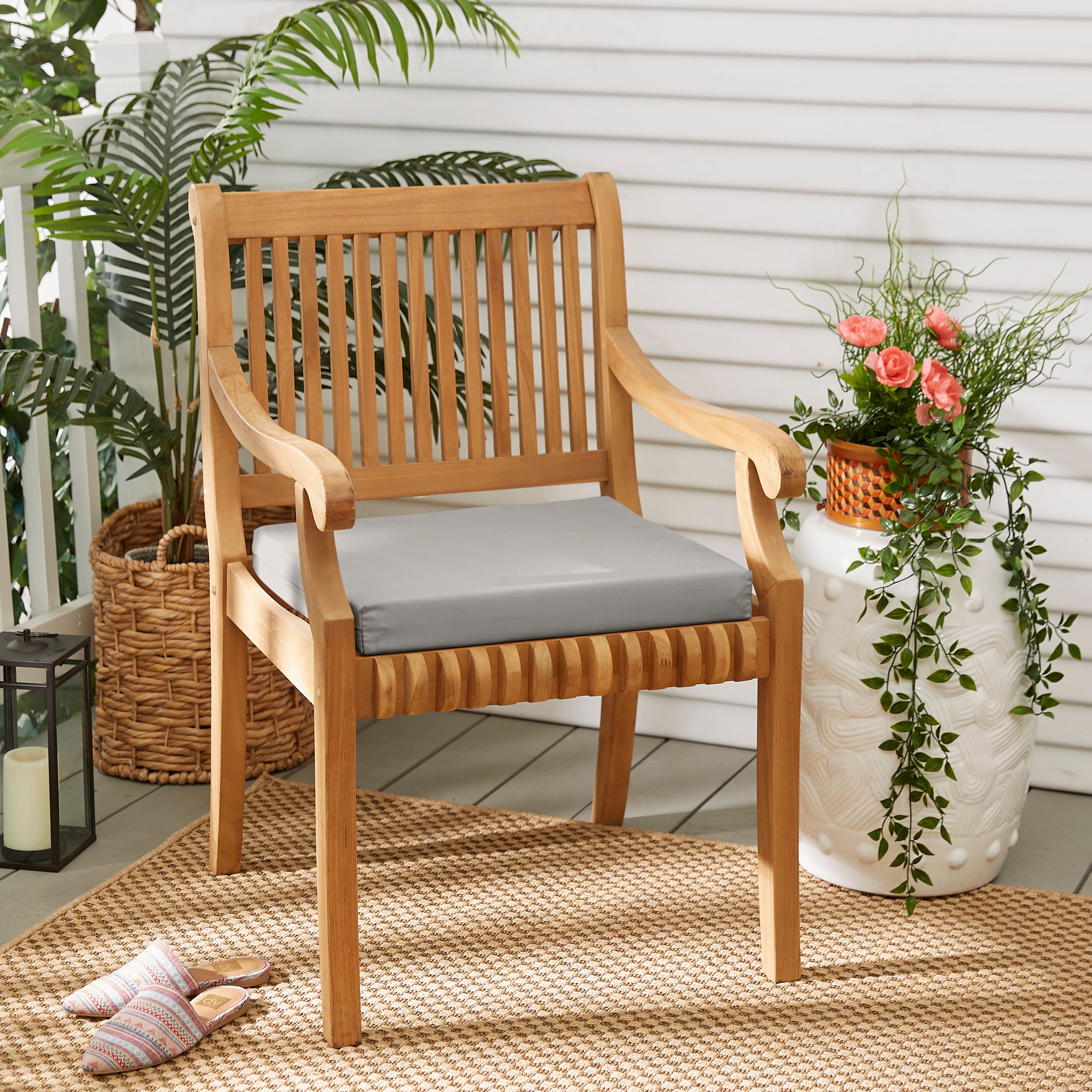Indoor/Outdoor Chair Cushion (Set of 2)