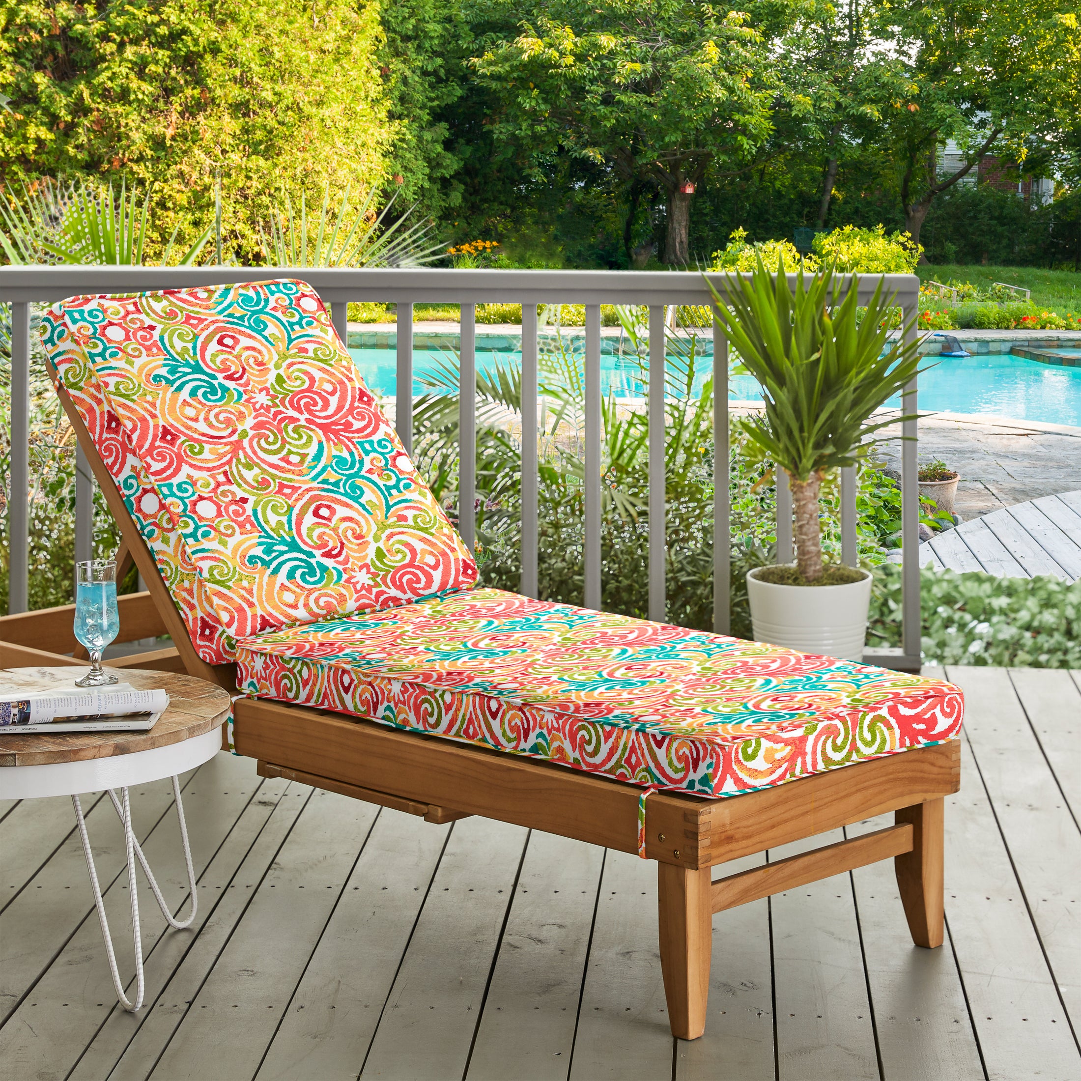 Corinthian Dapple Chaise Lounge Cushion