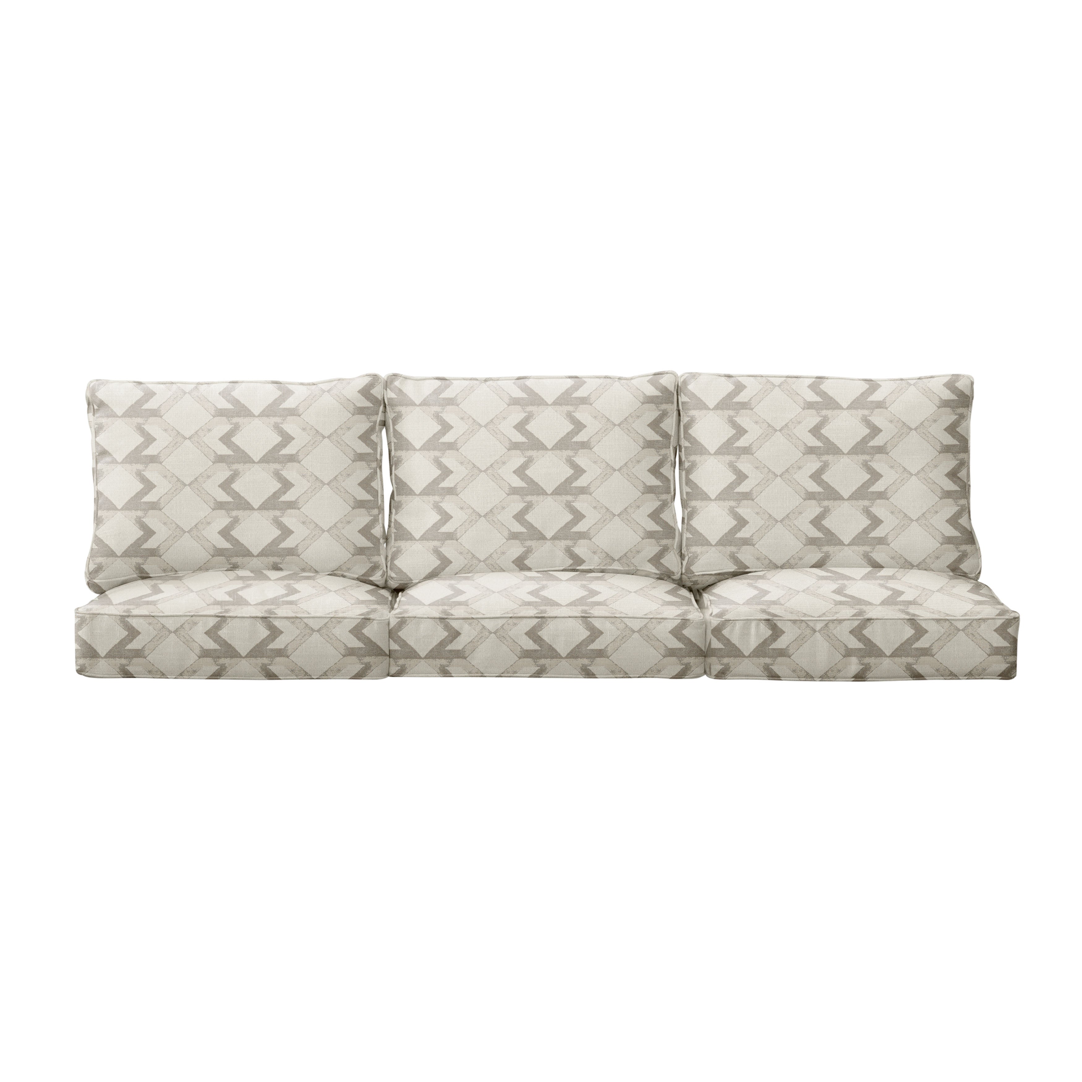 Outdura Square Outdoor Deep Seating Sofa Cushion Set