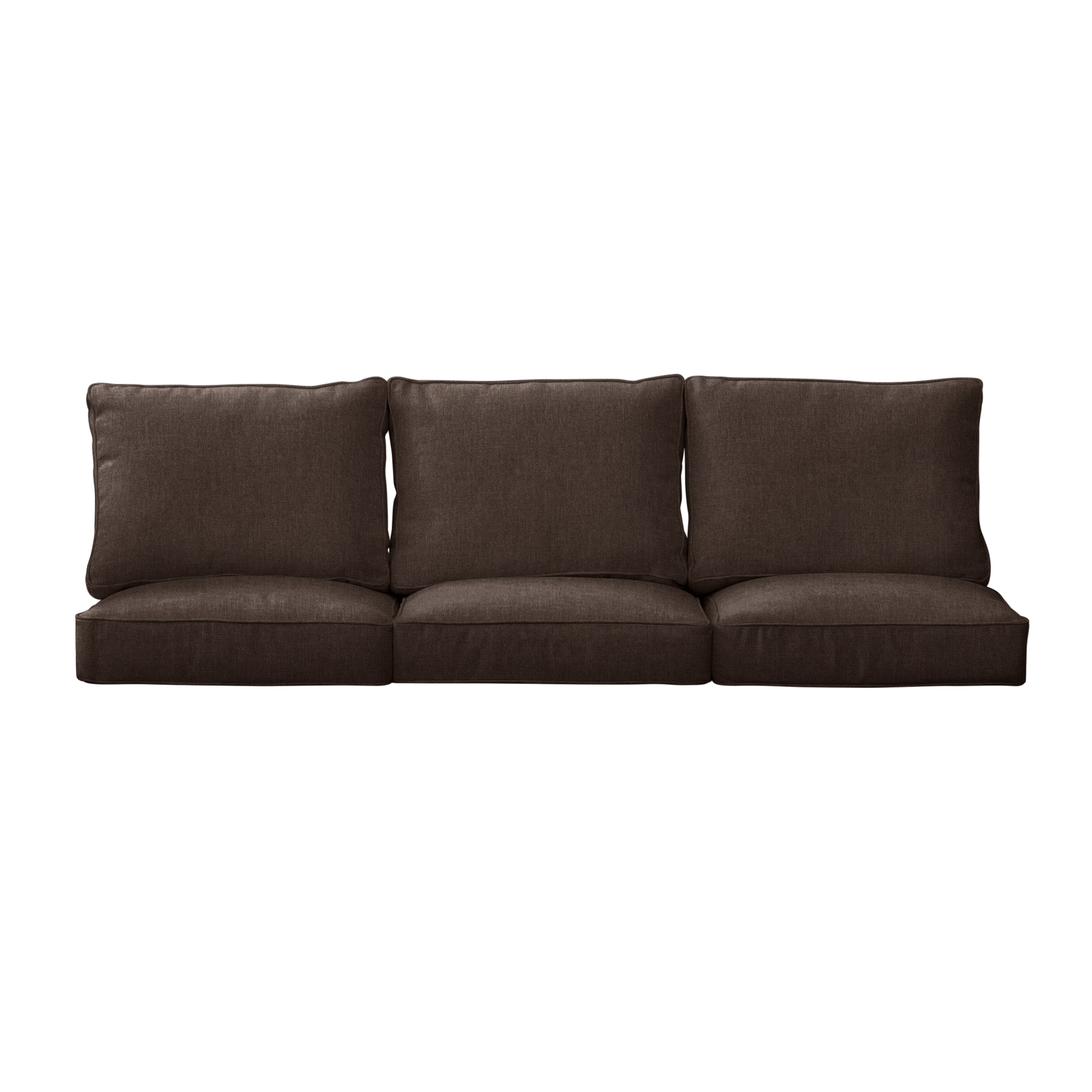 Sunbrella Square Outdoor Deep Seating Sofa Cushion Set