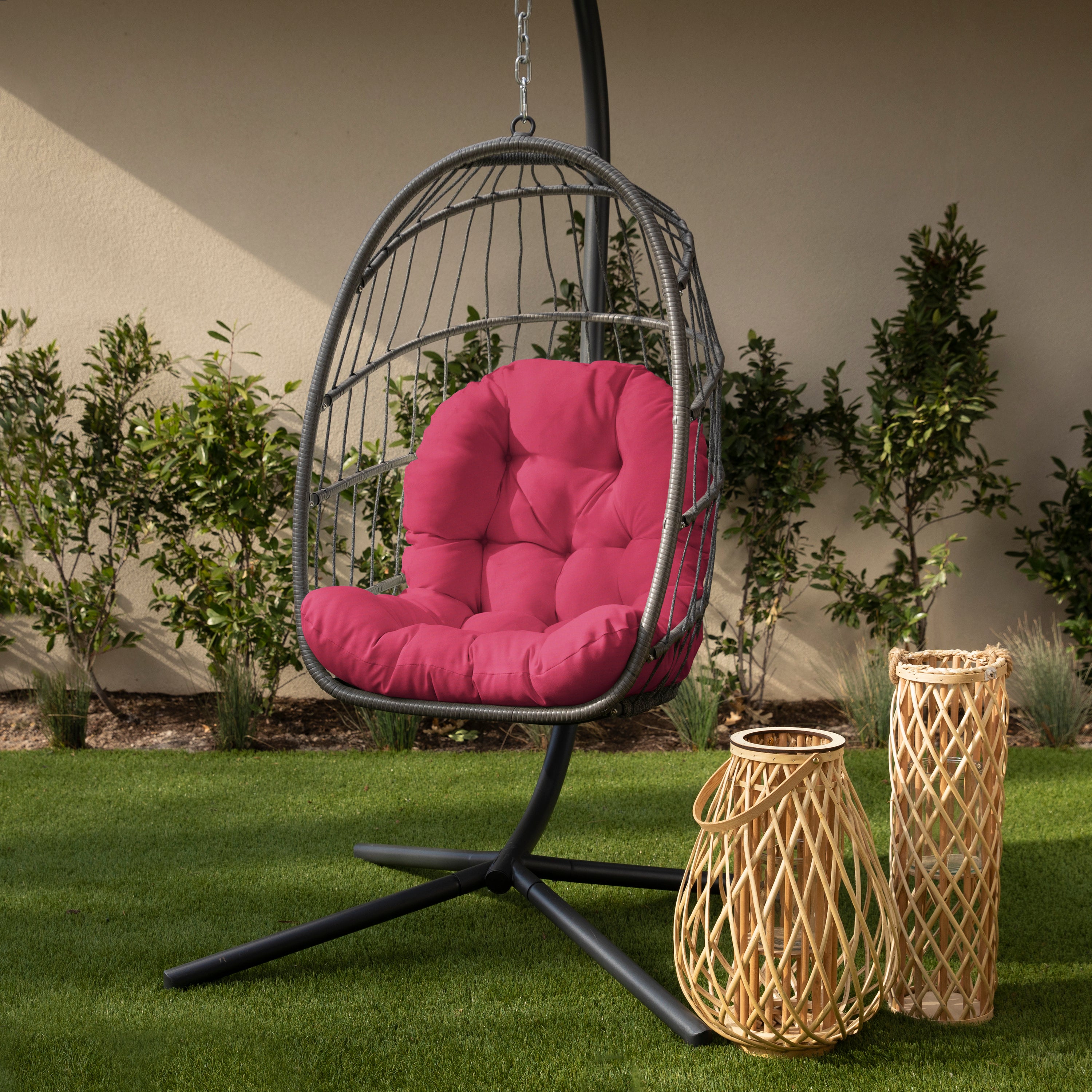 Sunbrella Canvas Indoor/Outdoor Egg Chair Cushion