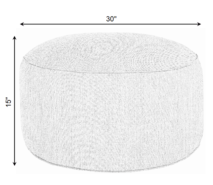 Sunbrella Sunrise Round Indoor/Outdoor Bean Pouf - Sorra Home