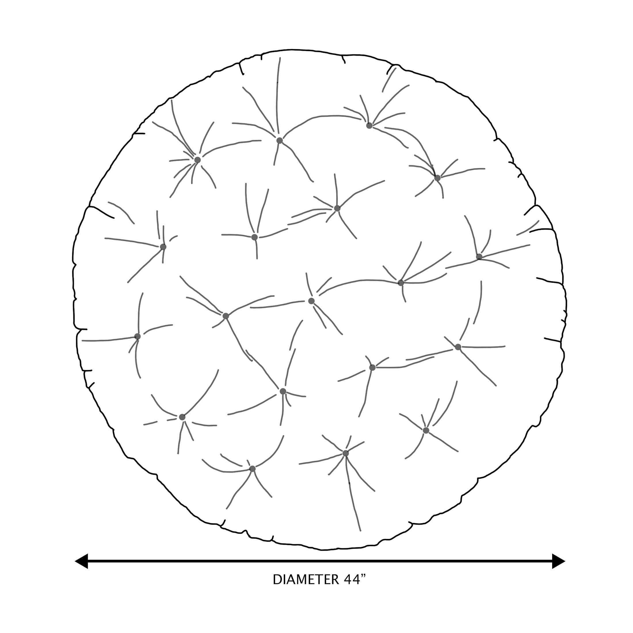 Sunbrella Cast Indoor/Outdoor Papasan Cushion - Sorra Home