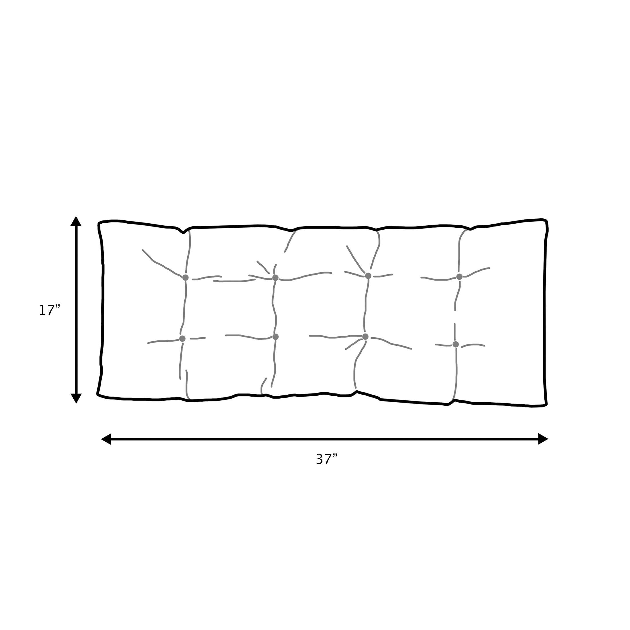 Sunbrella Tufted Indoor/Outdoor Bench Cushion - Sorra Home