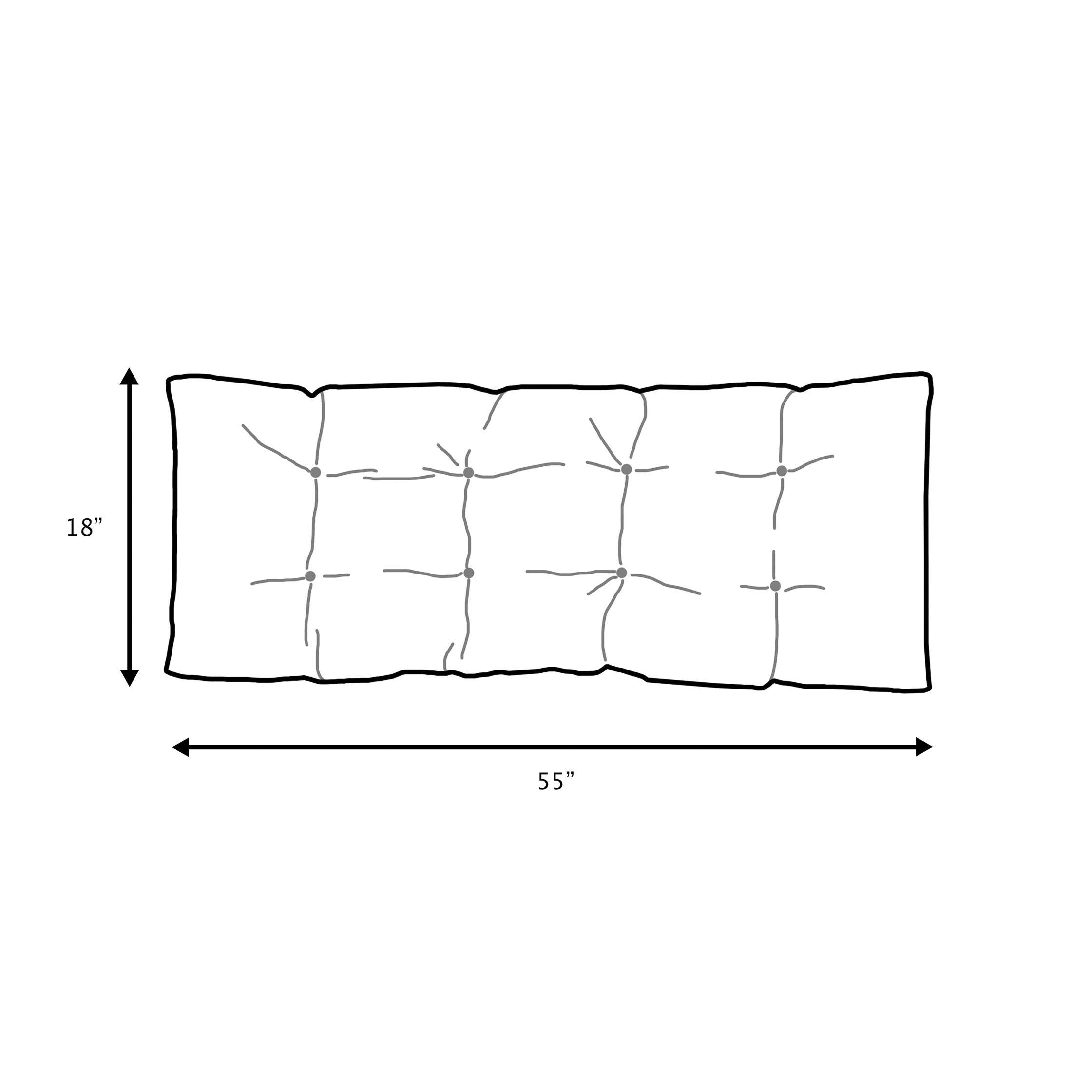 Sunbrella Tufted Indoor/Outdoor Bench Cushion - Sorra Home