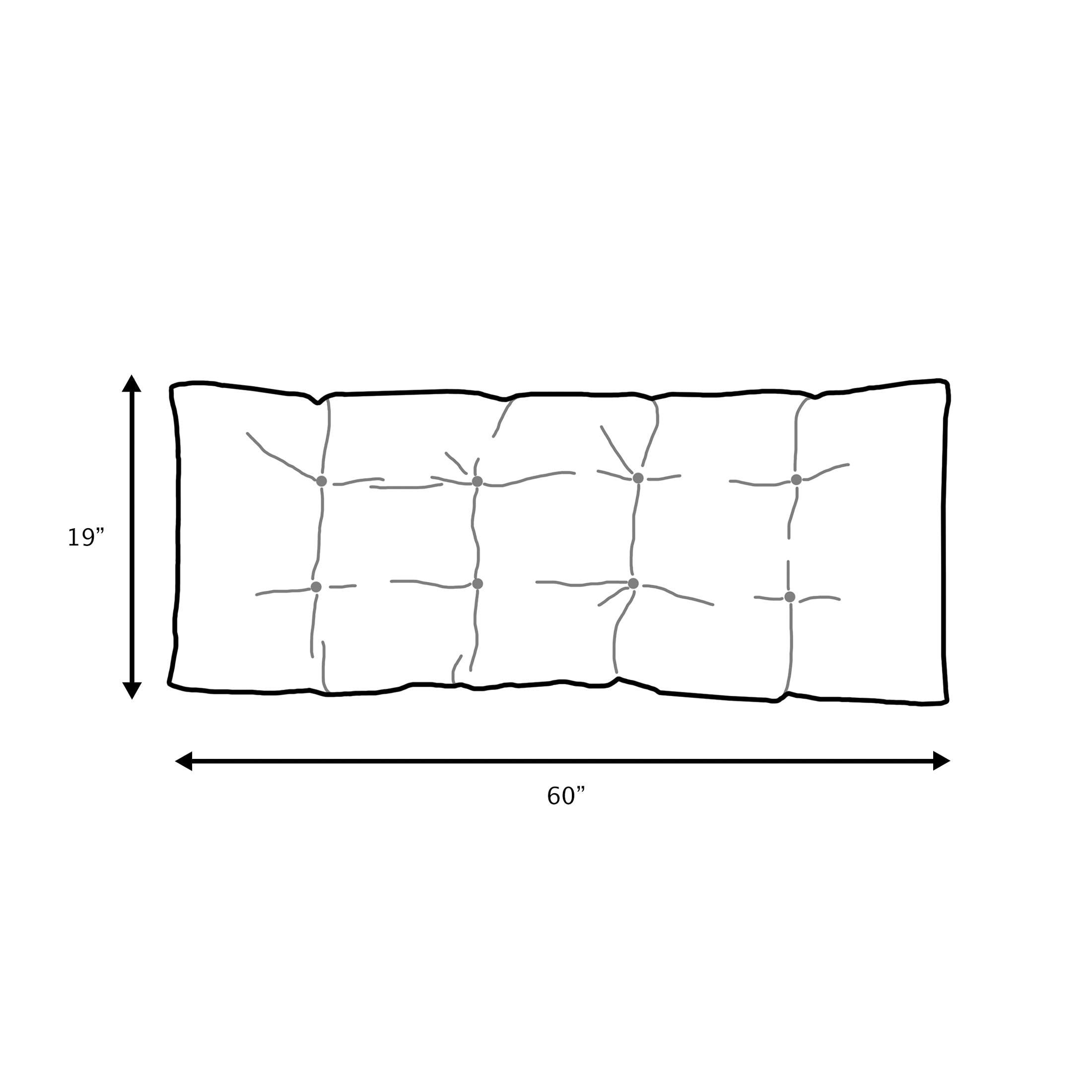 Sunbrella Tufted Indoor/Outdoor Bench Cushion - Sorra Home