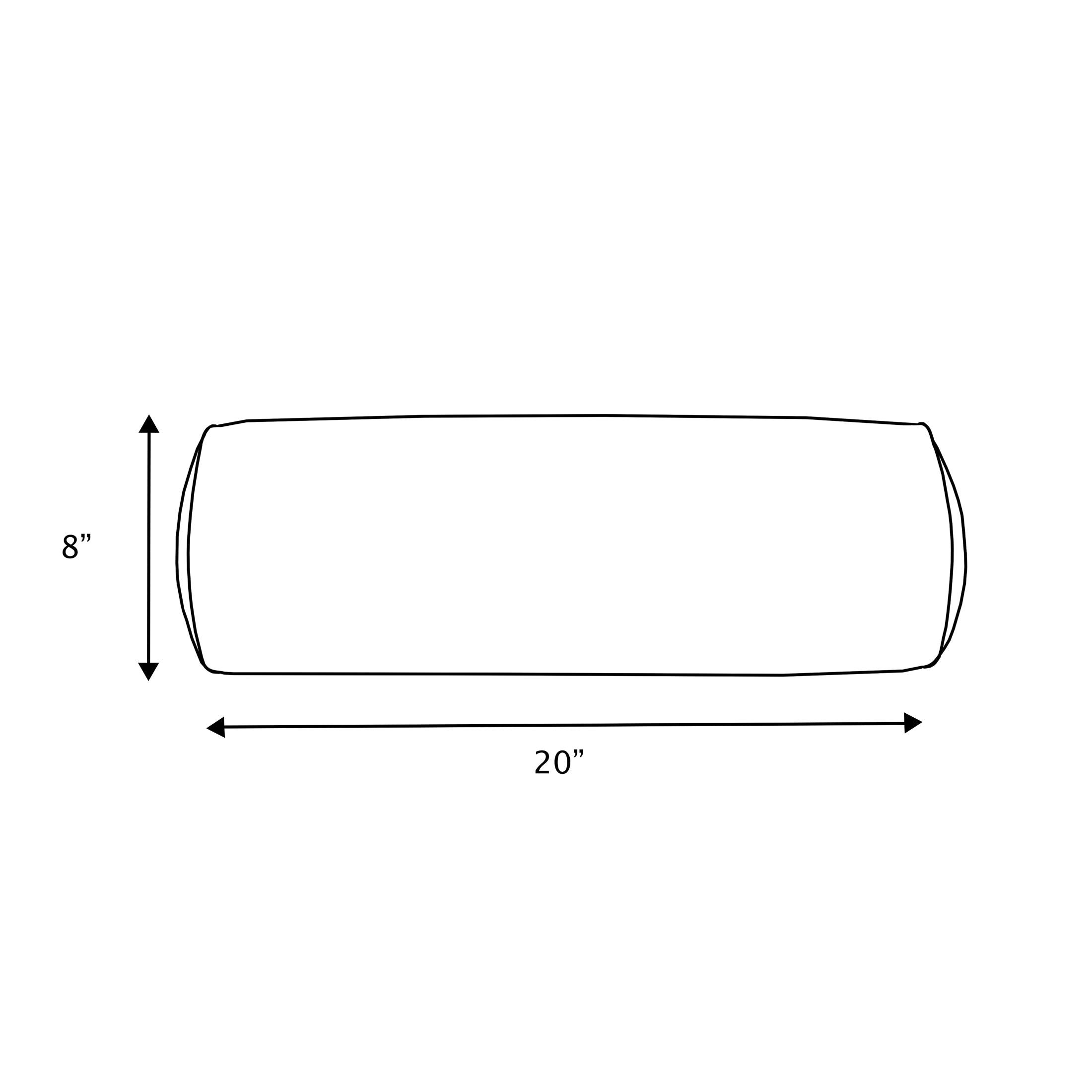 Rectangle Fauxchilla Indoor Bolster Pillow - Sorra Home