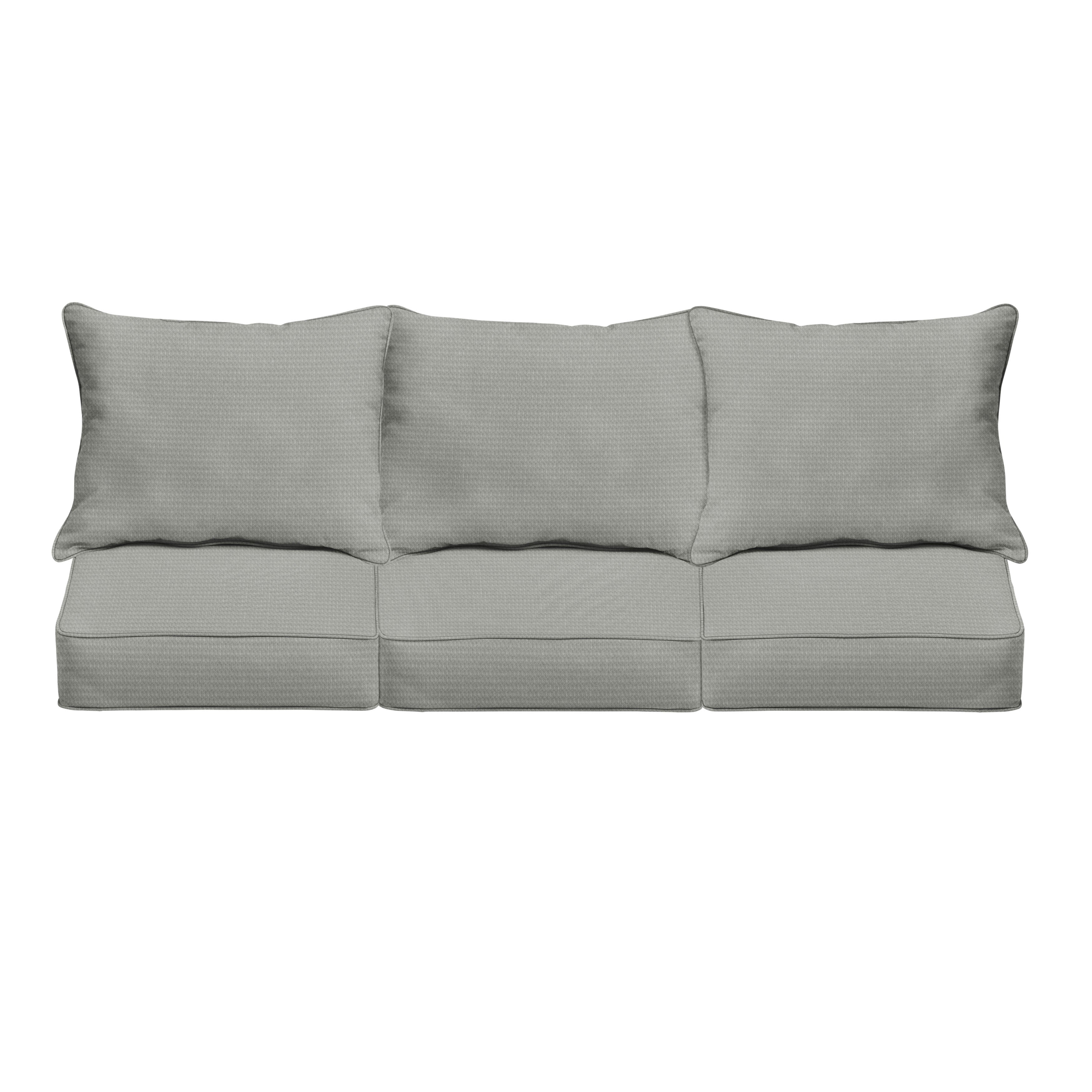 Outdura Square Outdoor Deep Seating Sofa Pillow and Cushion Set