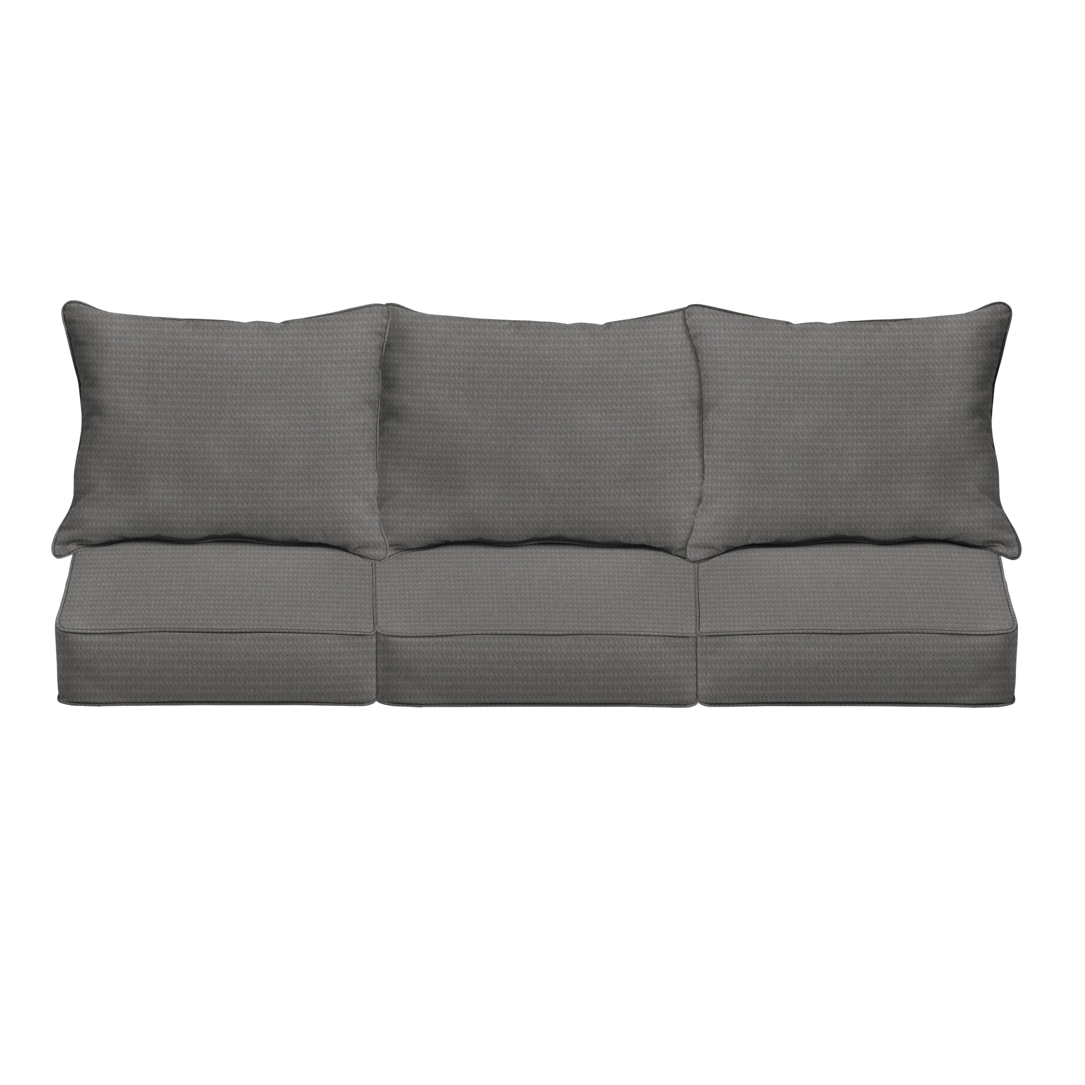 Outdura Square Outdoor Deep Seating Sofa Pillow and Cushion Set