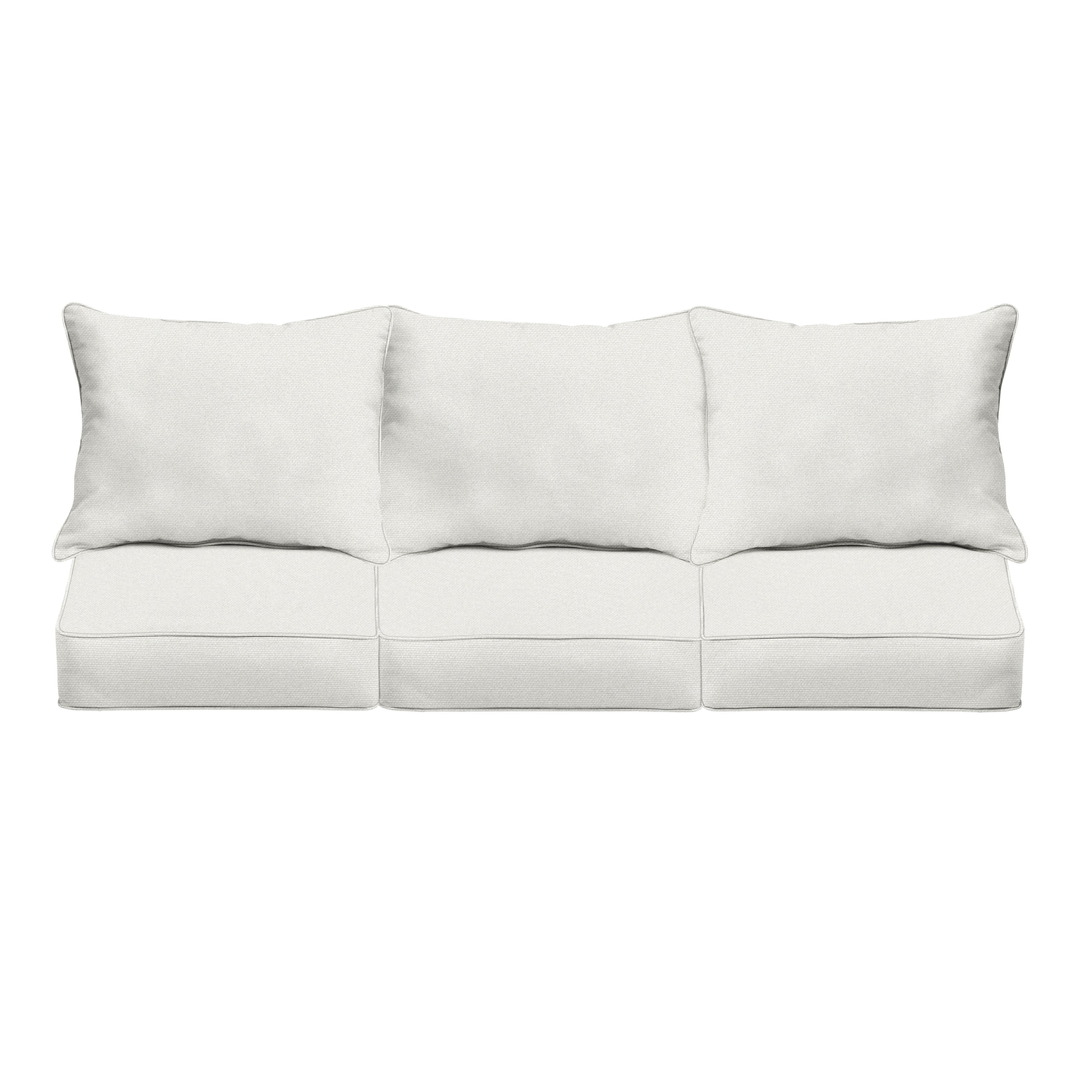 Outdura Square Outdoor Deep Seating Sofa Pillow and Cushion Set