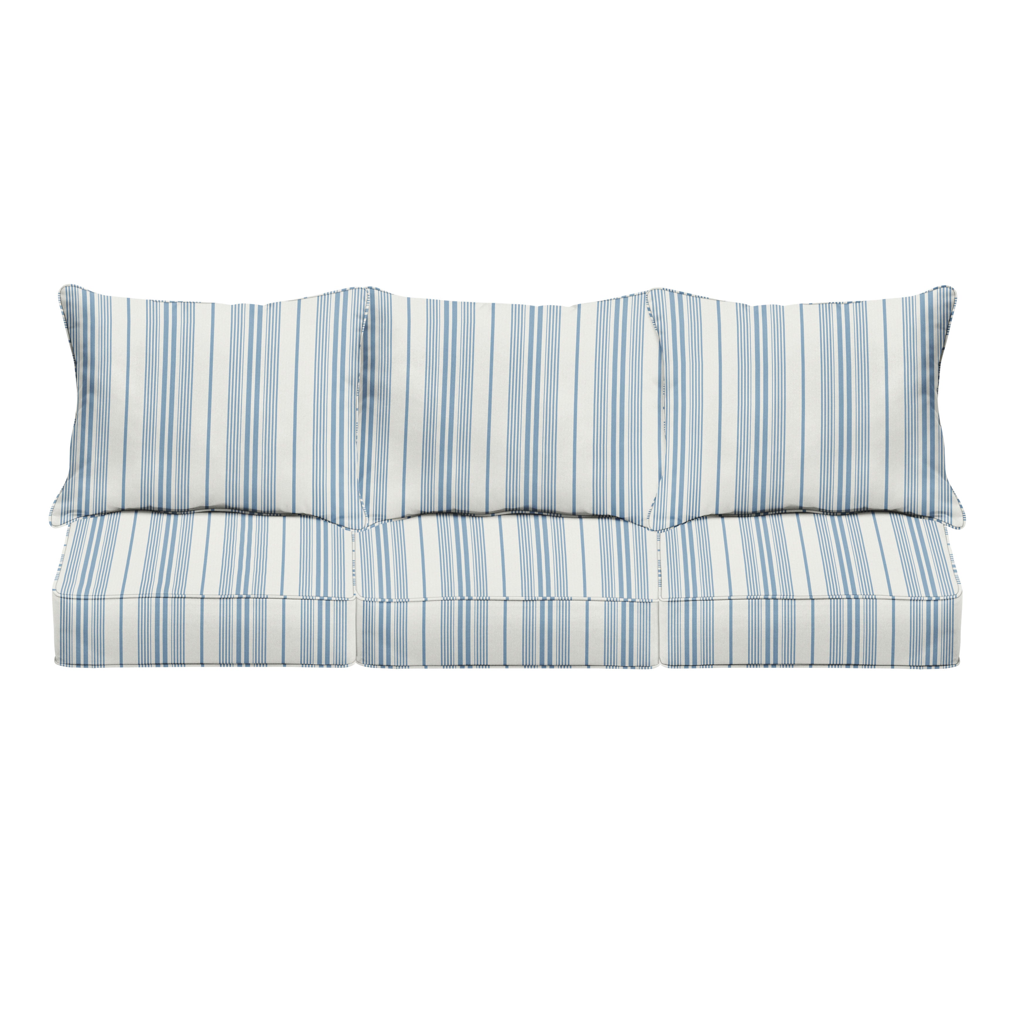 Outdura Square Outdoor Deep Seating Sofa Pillow and Cushion Set
