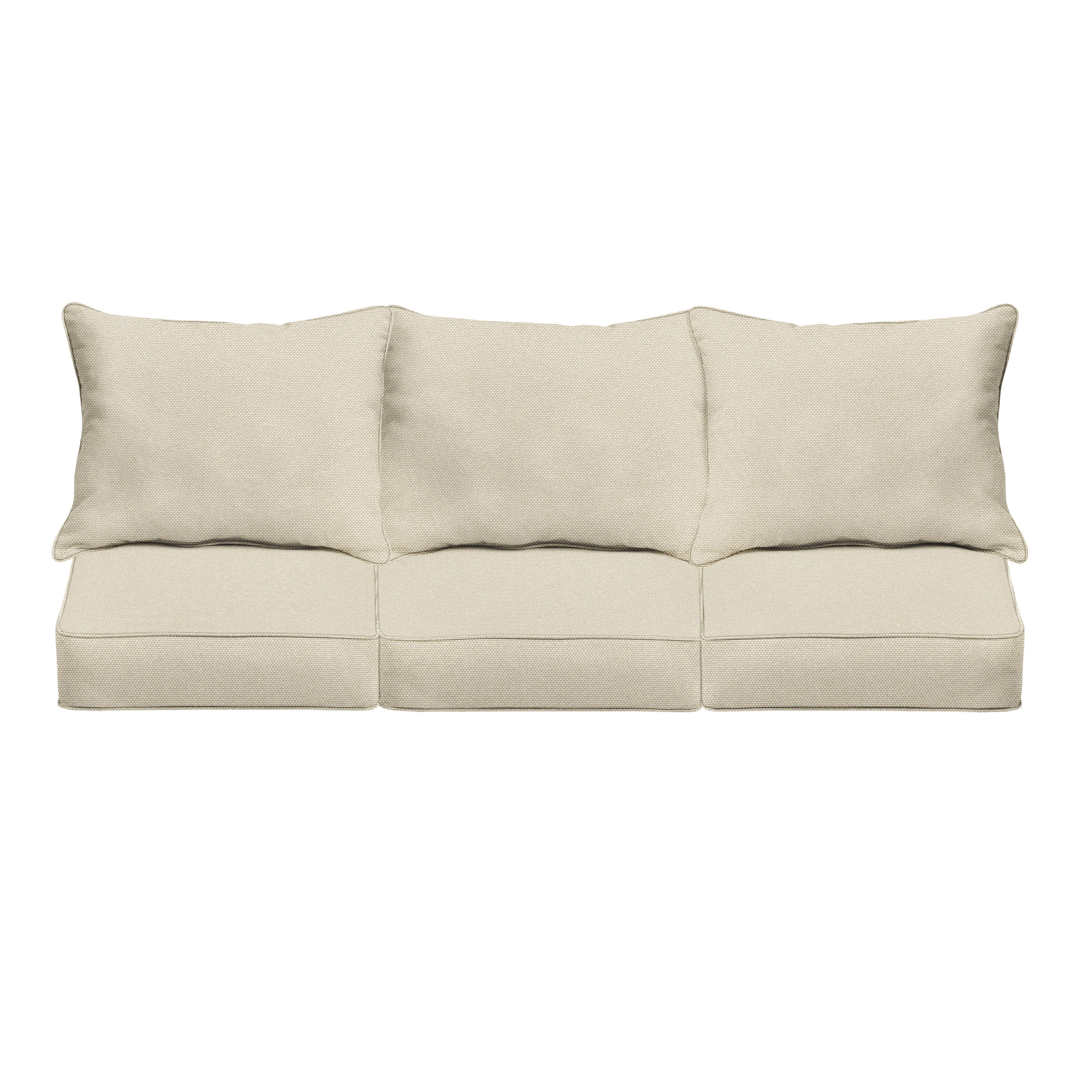 Outdura Square Outdoor Deep Seating Sofa Pillow and Cushion Set