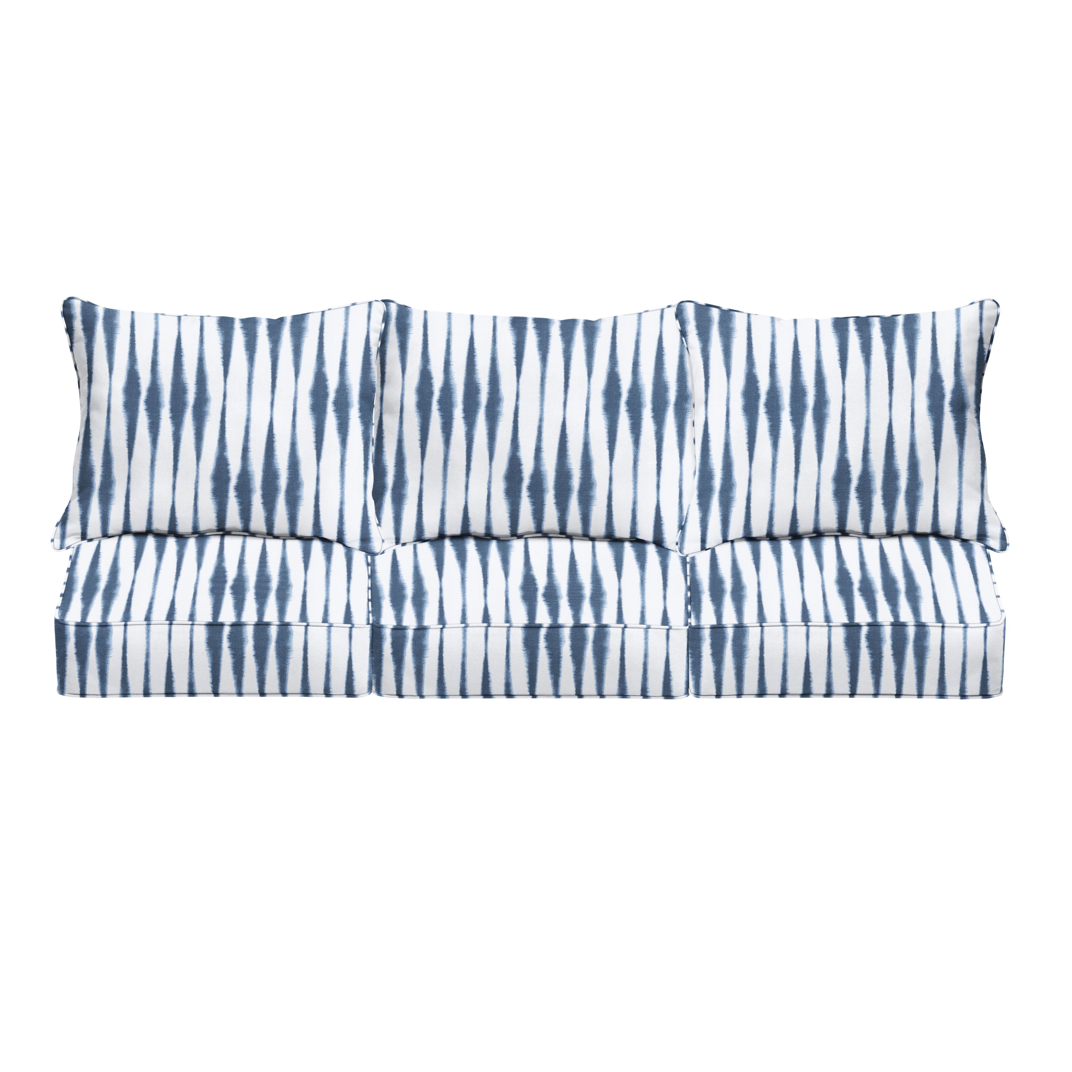 Outdoor Deep Seating Sofa Pillow and Cushion Set