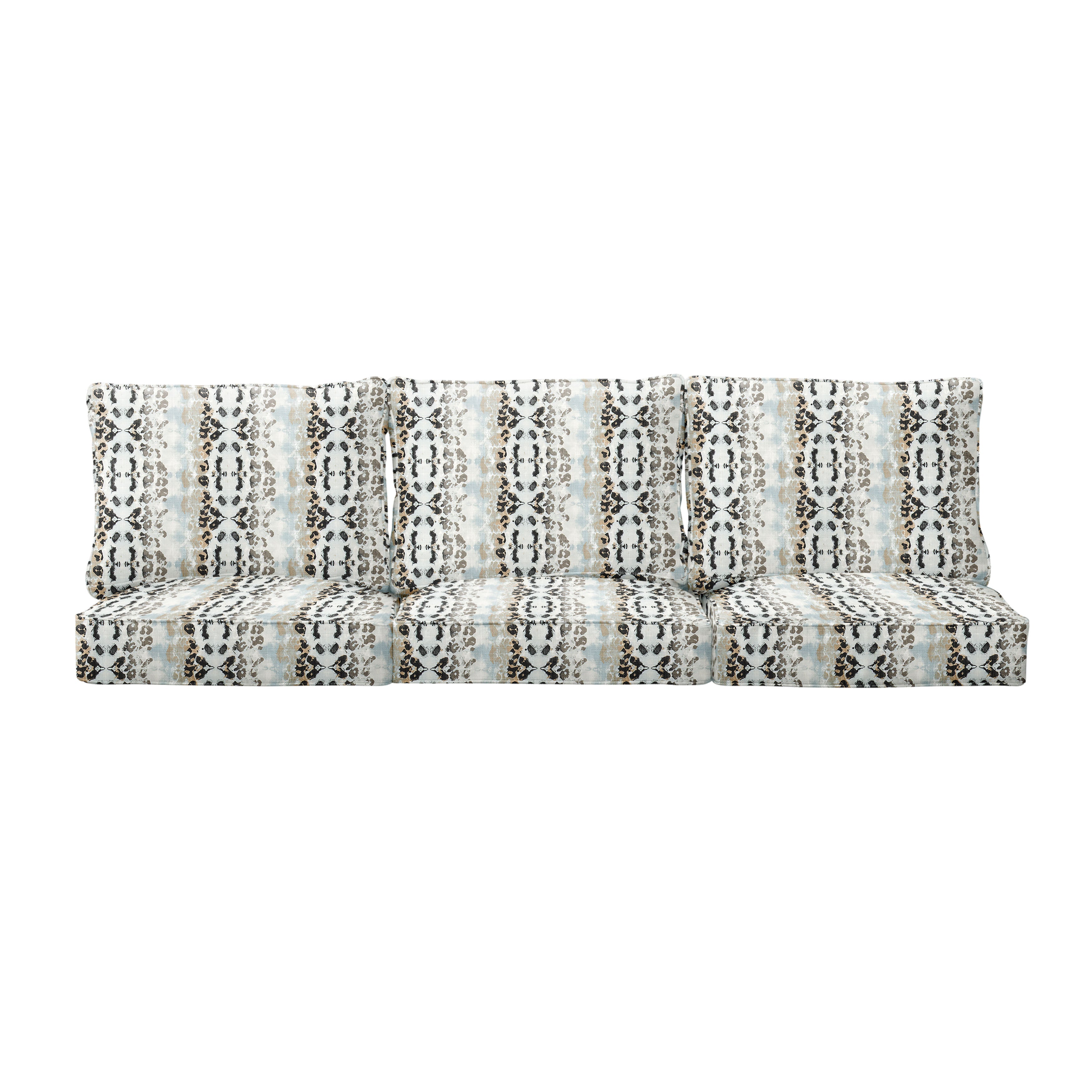 Square Outdoor Deep Seating Sofa Cushion Set