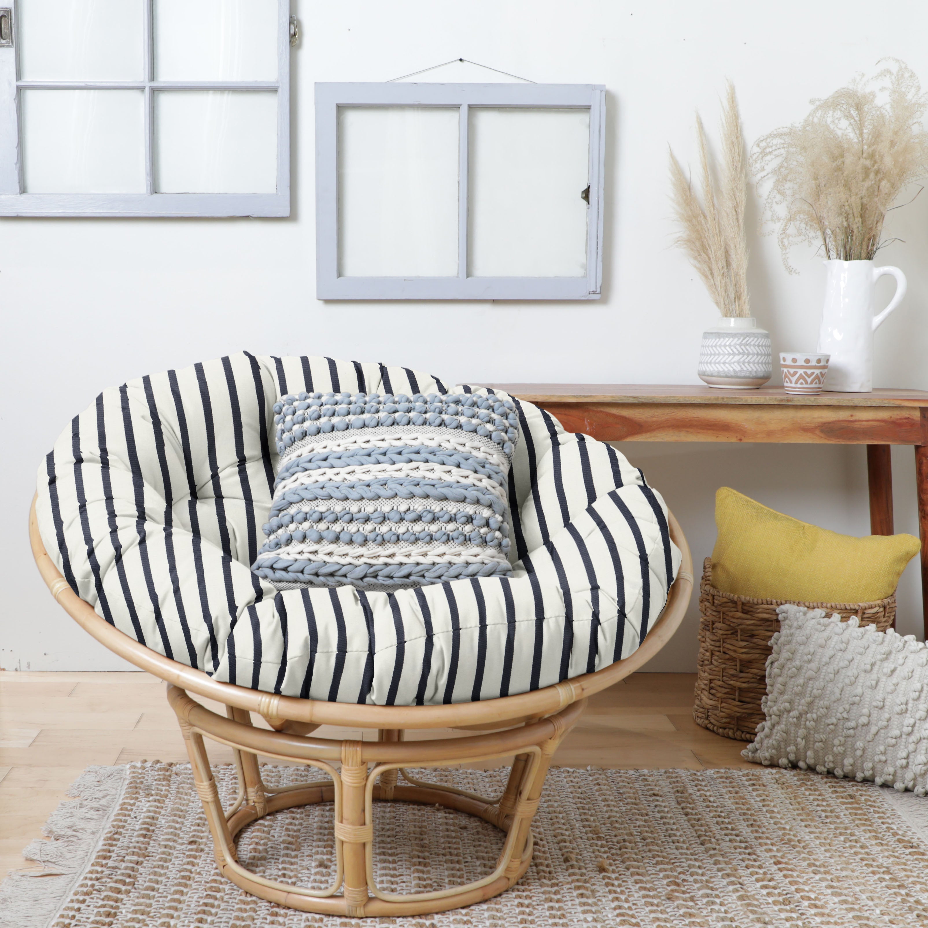 Sunbrella Lido Indoor/Outdoor Papasan Cushion