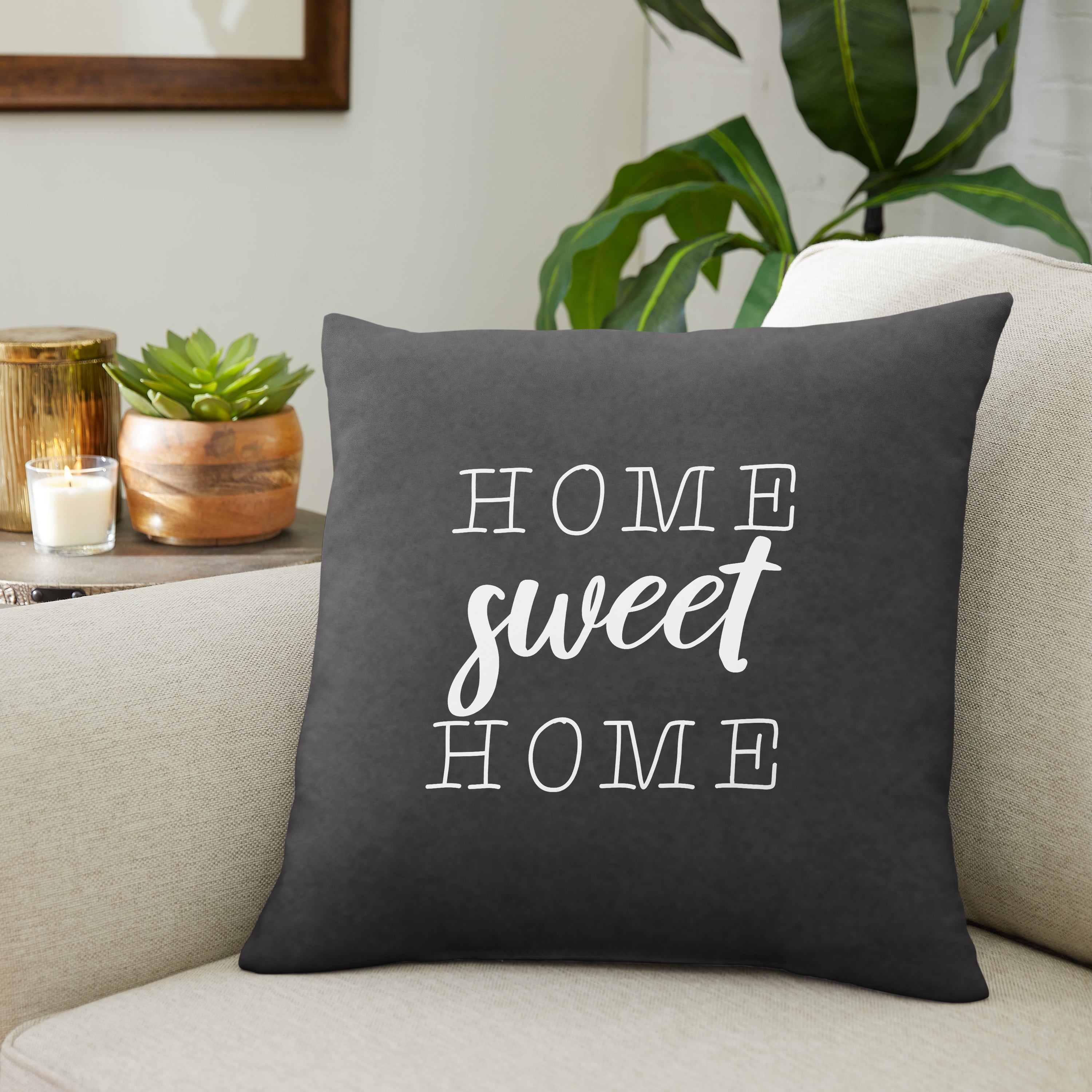 Square Embroidered Pillow