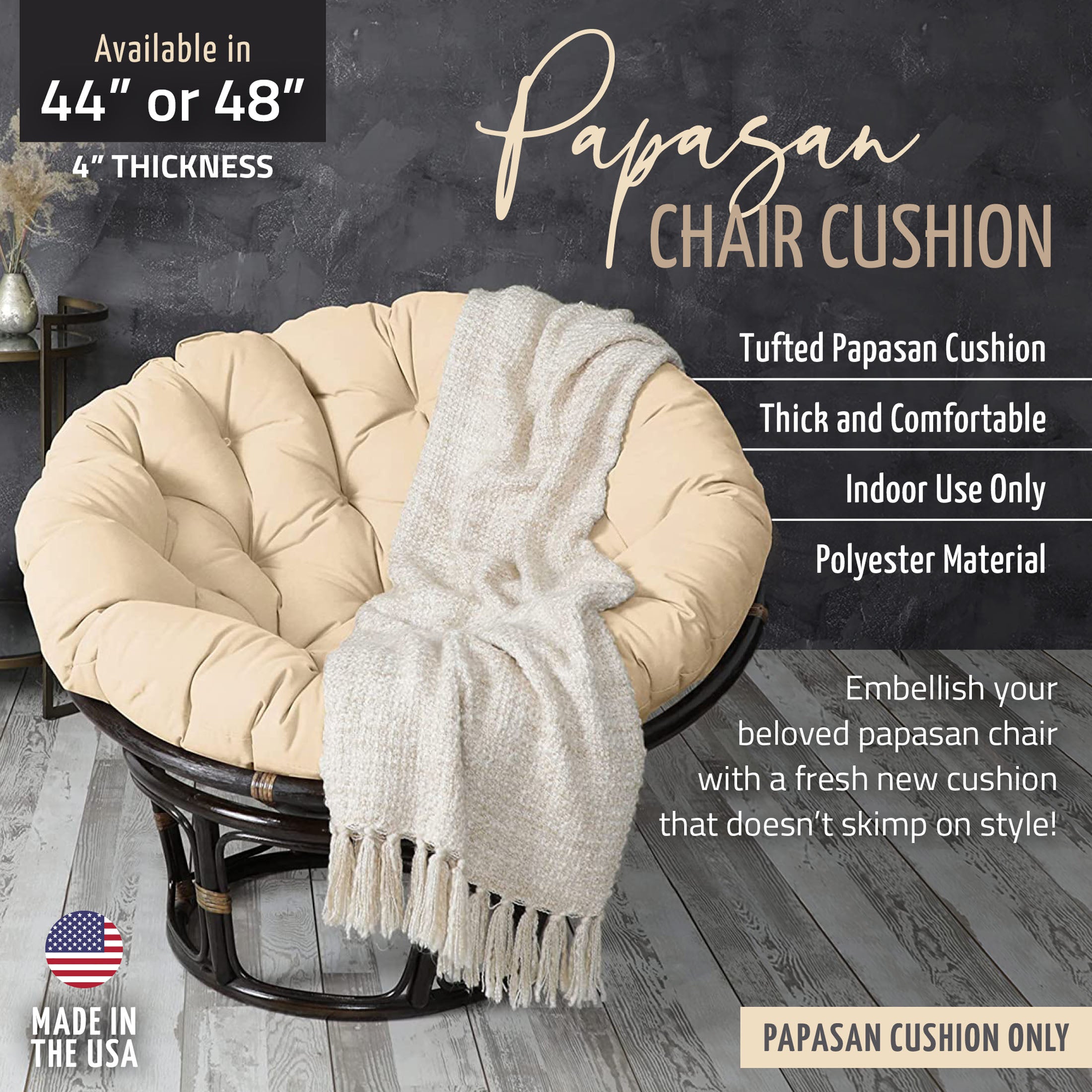 Bunnie Indoor Papasan Cushion