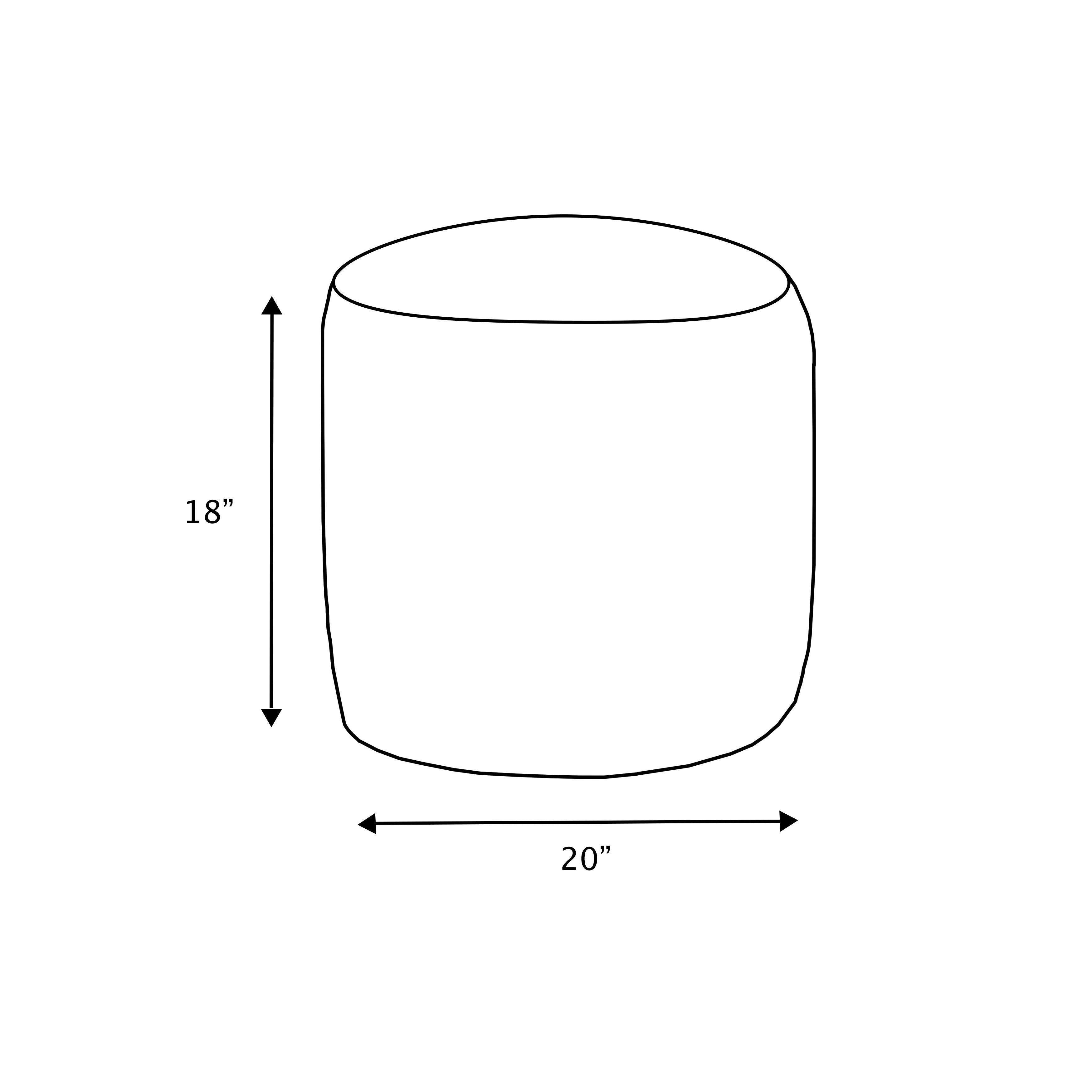 Square Zazzle Indoor Bean Pouf - Sorra Home