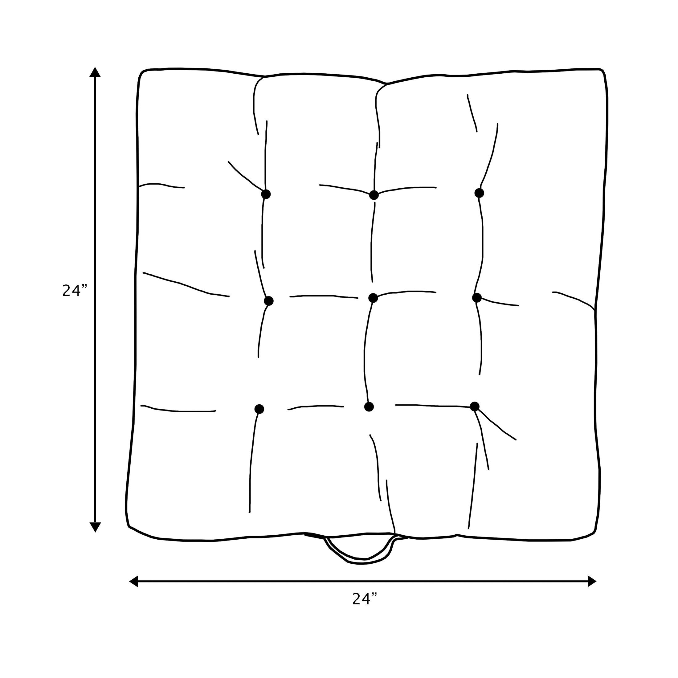 Square Indoor Angel Floor Pillow
