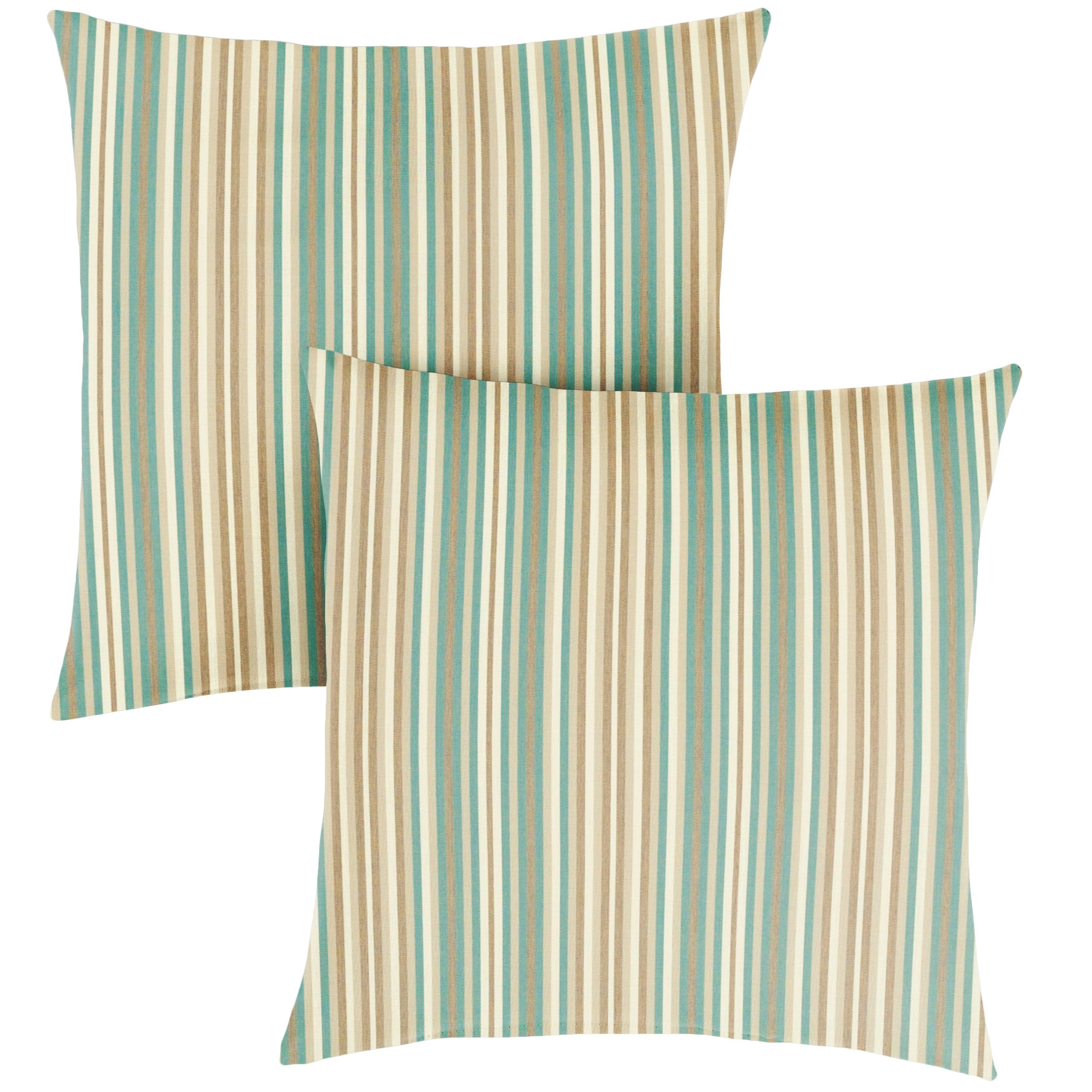 Sunbrella Mist Square Pillow (Set of 2) - Sorra Home