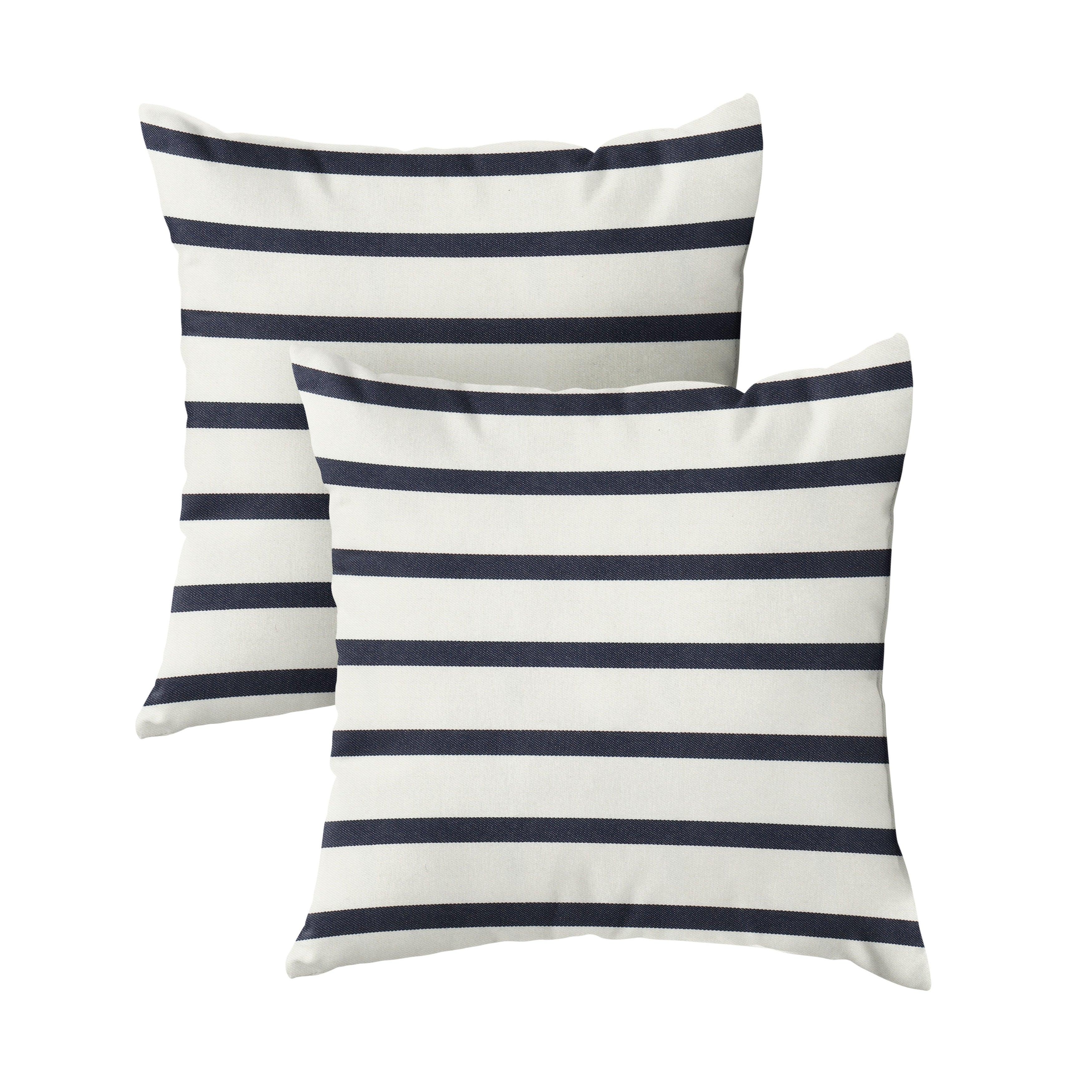 Sunbrella Lido Square Pillow (Set of 2) - Sorra Home