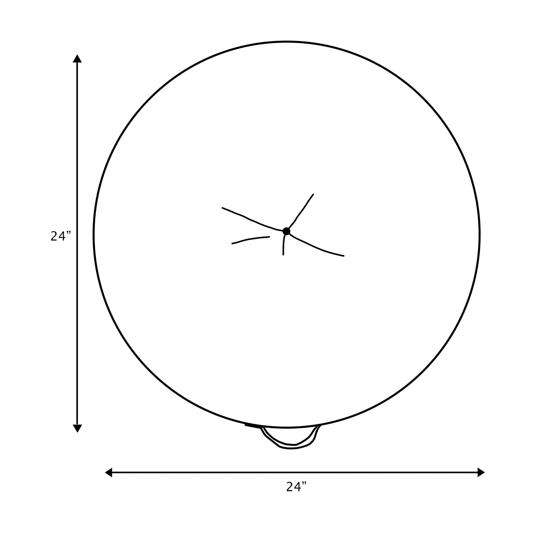 Sunbrella Round Indoor Floor Pillow