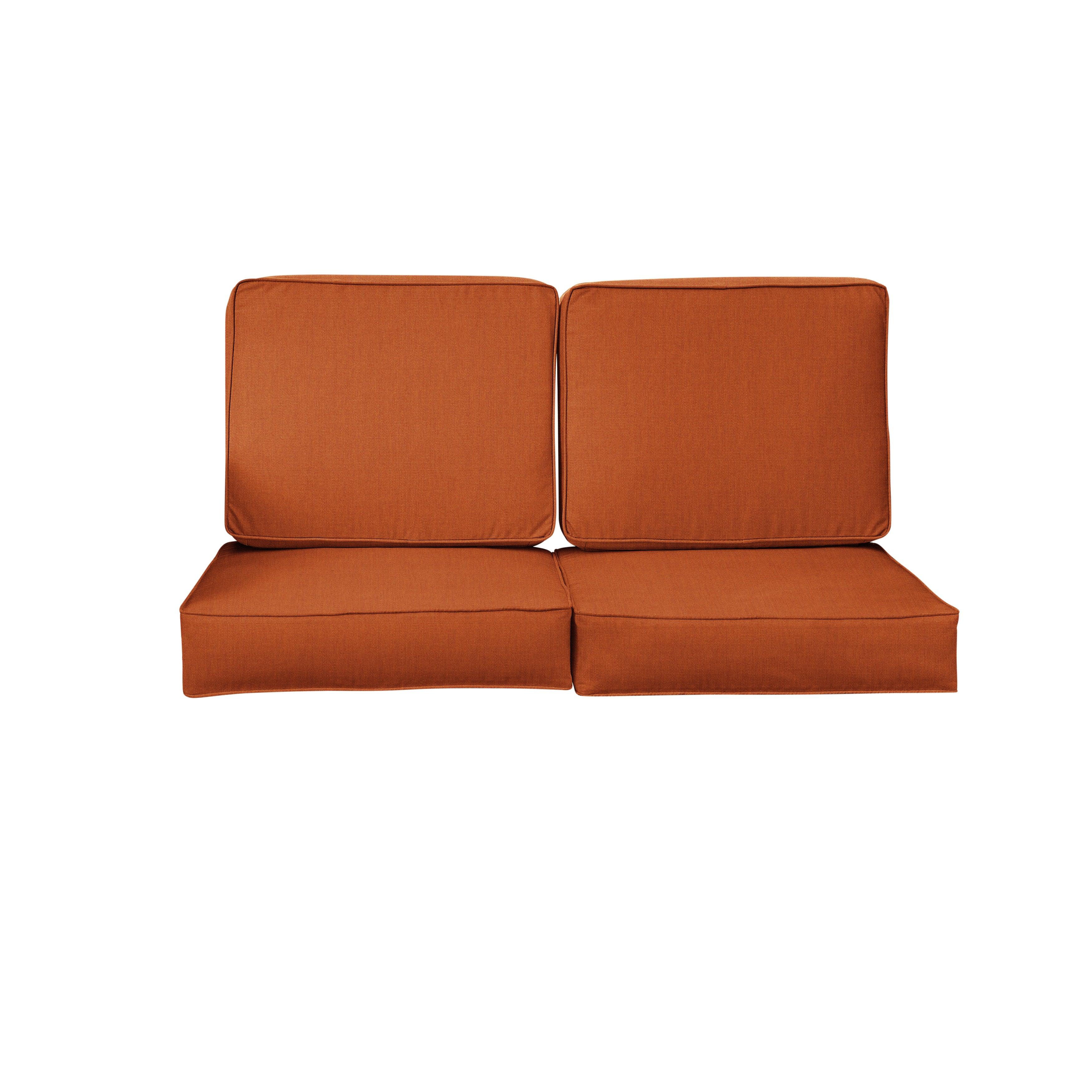 Sunbrella Canvas Deep Seating Loveseat Cushion Set - Sorra Home