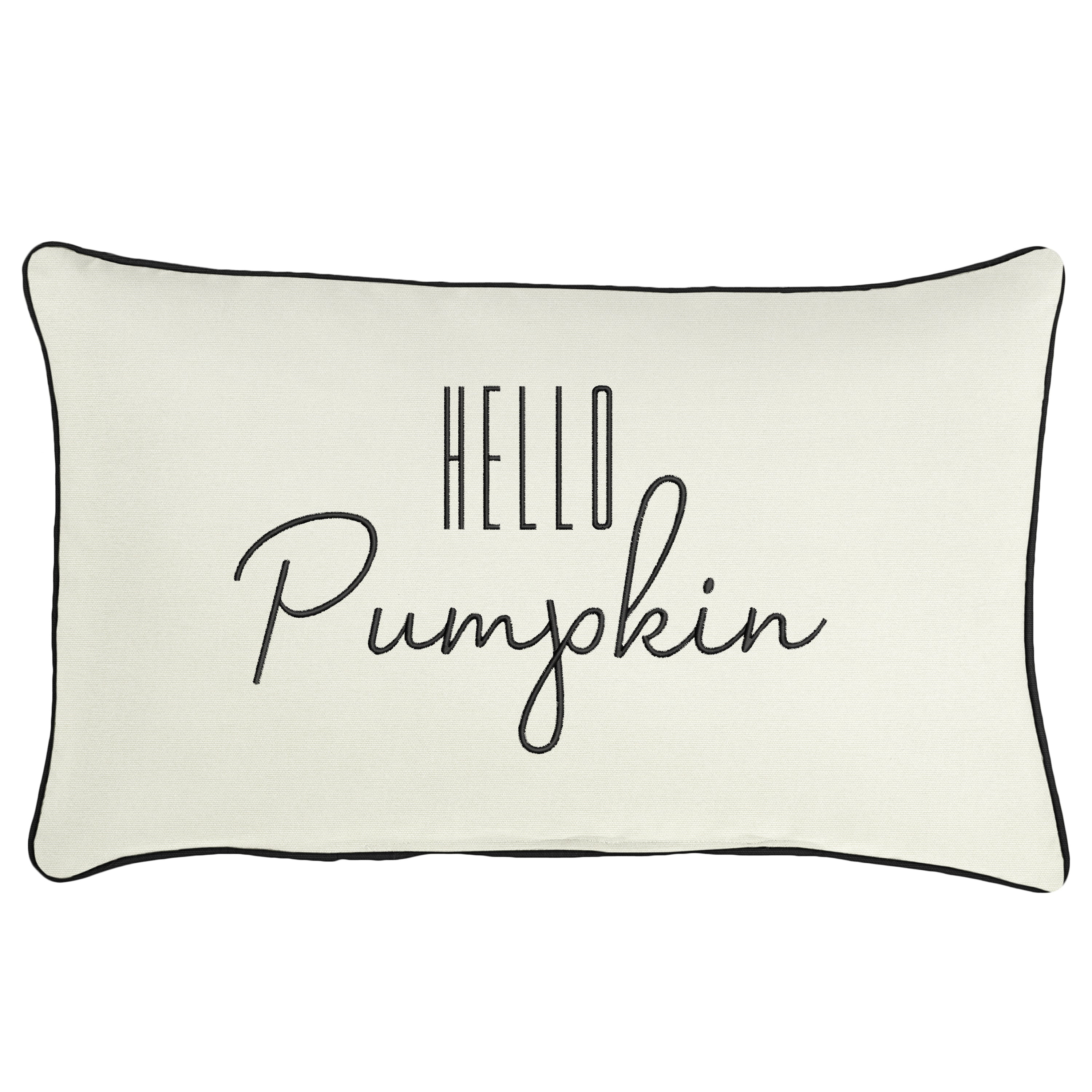 Sunbrella Fall & Halloween Embroidered Outdoor Pillow