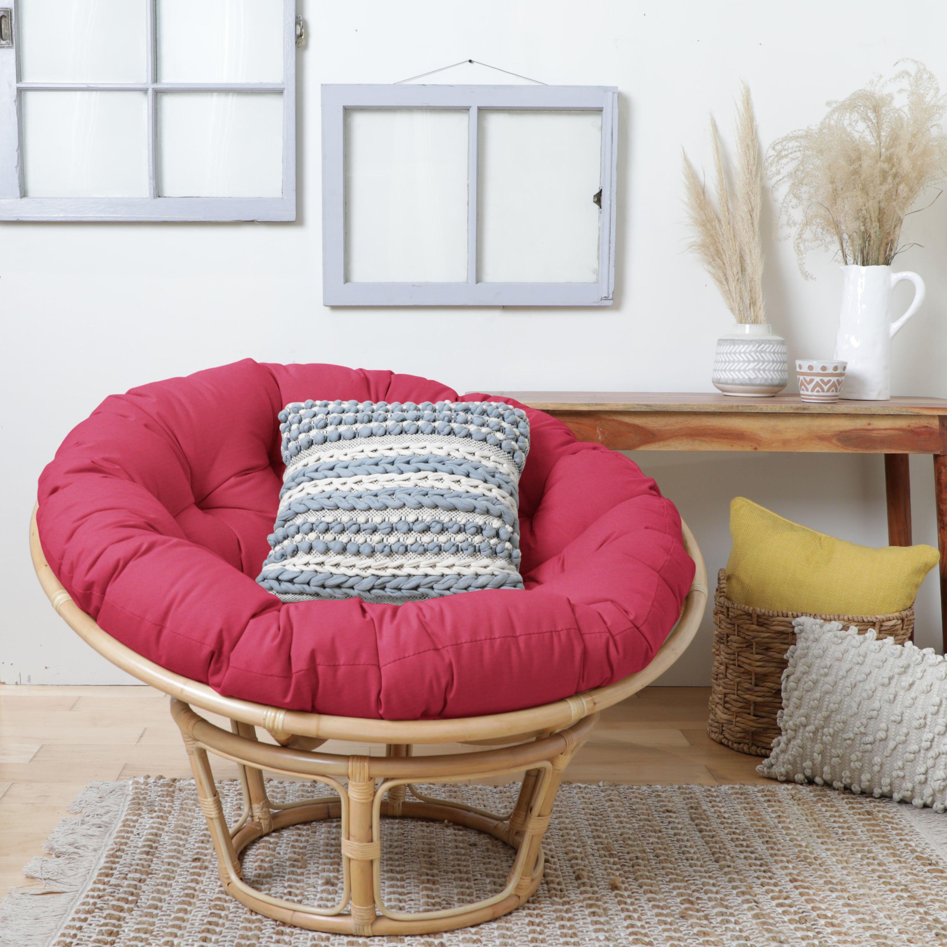Sunbrella Canvas Indoor/Outdoor Papasan Cushion - Sorra Home