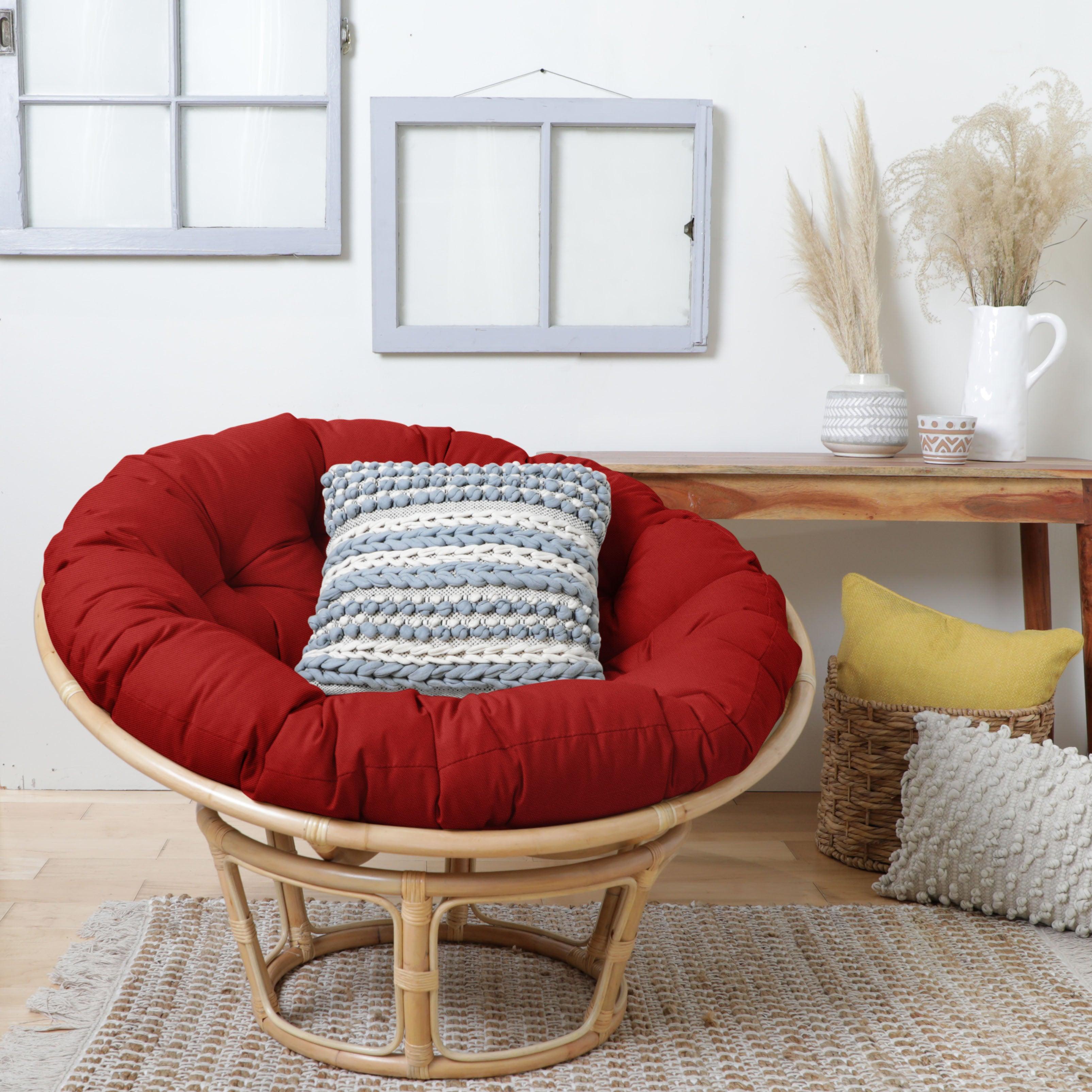 Sunbrella Canvas Indoor/Outdoor Papasan Cushion - Sorra Home