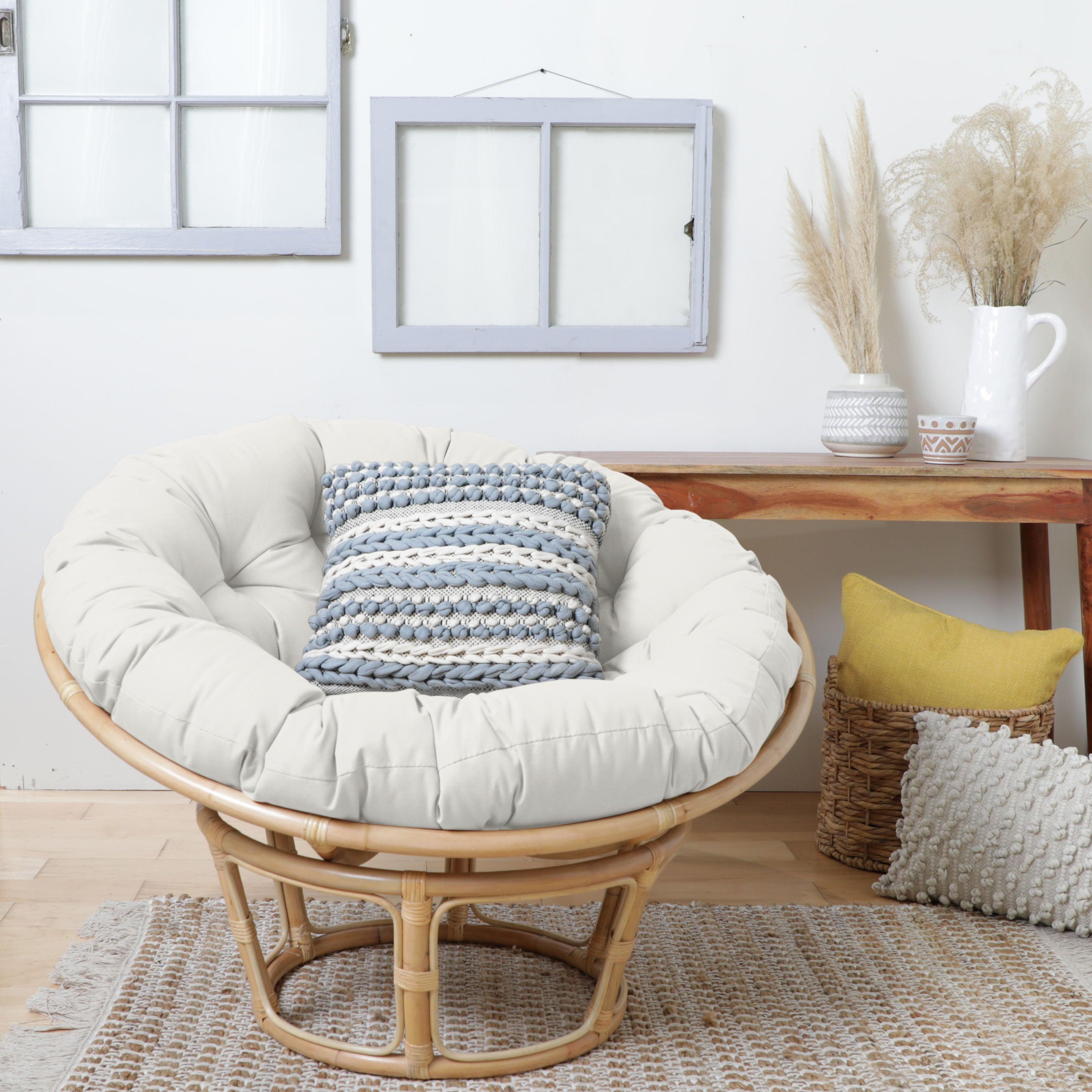 Sunbrella Canvas Indoor/Outdoor Papasan Cushion - Sorra Home