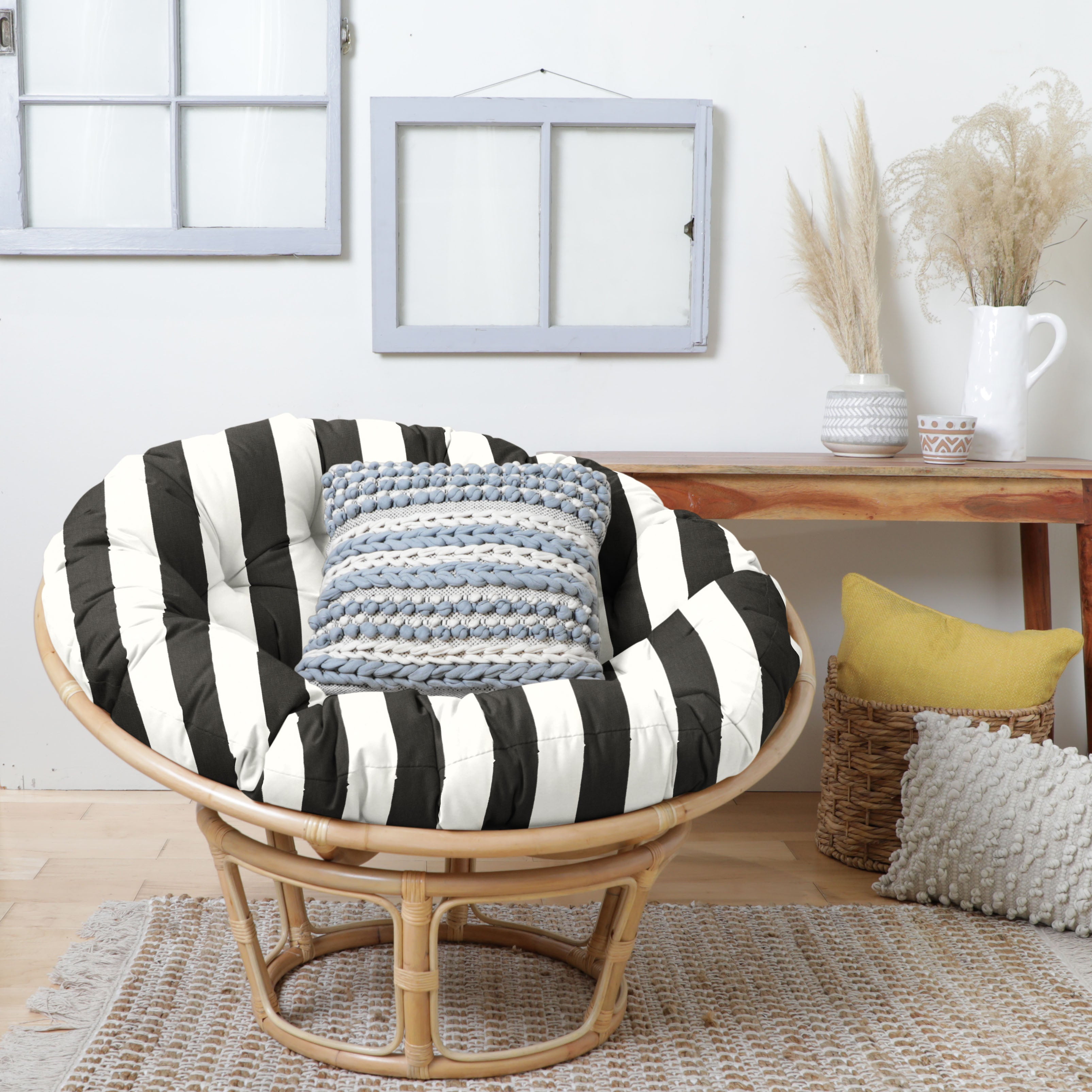 Sunbrella Cabana Indoor/Outdoor Papasan Cushion