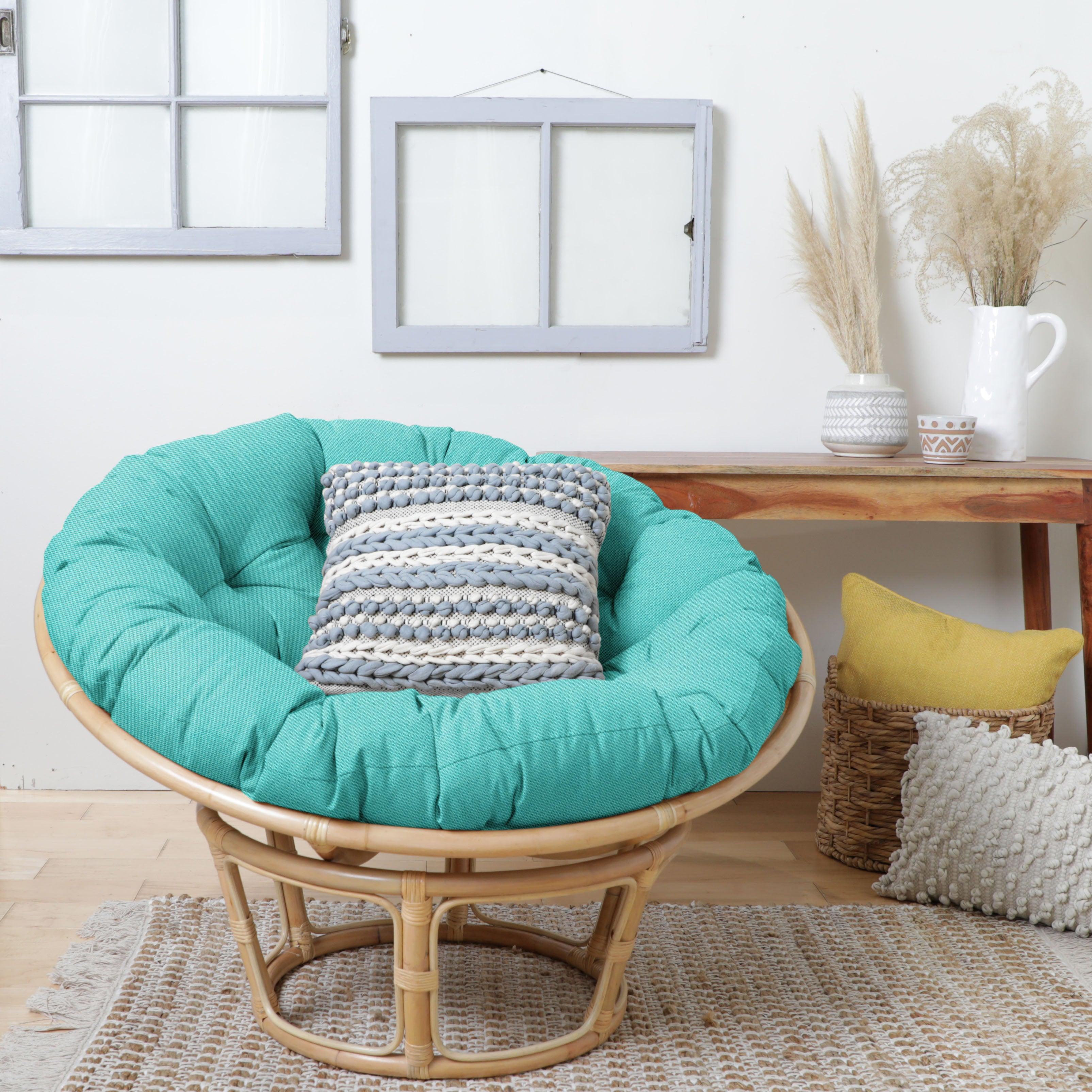 Sunbrella Canvas Indoor/Outdoor Papasan Cushion - Sorra Home