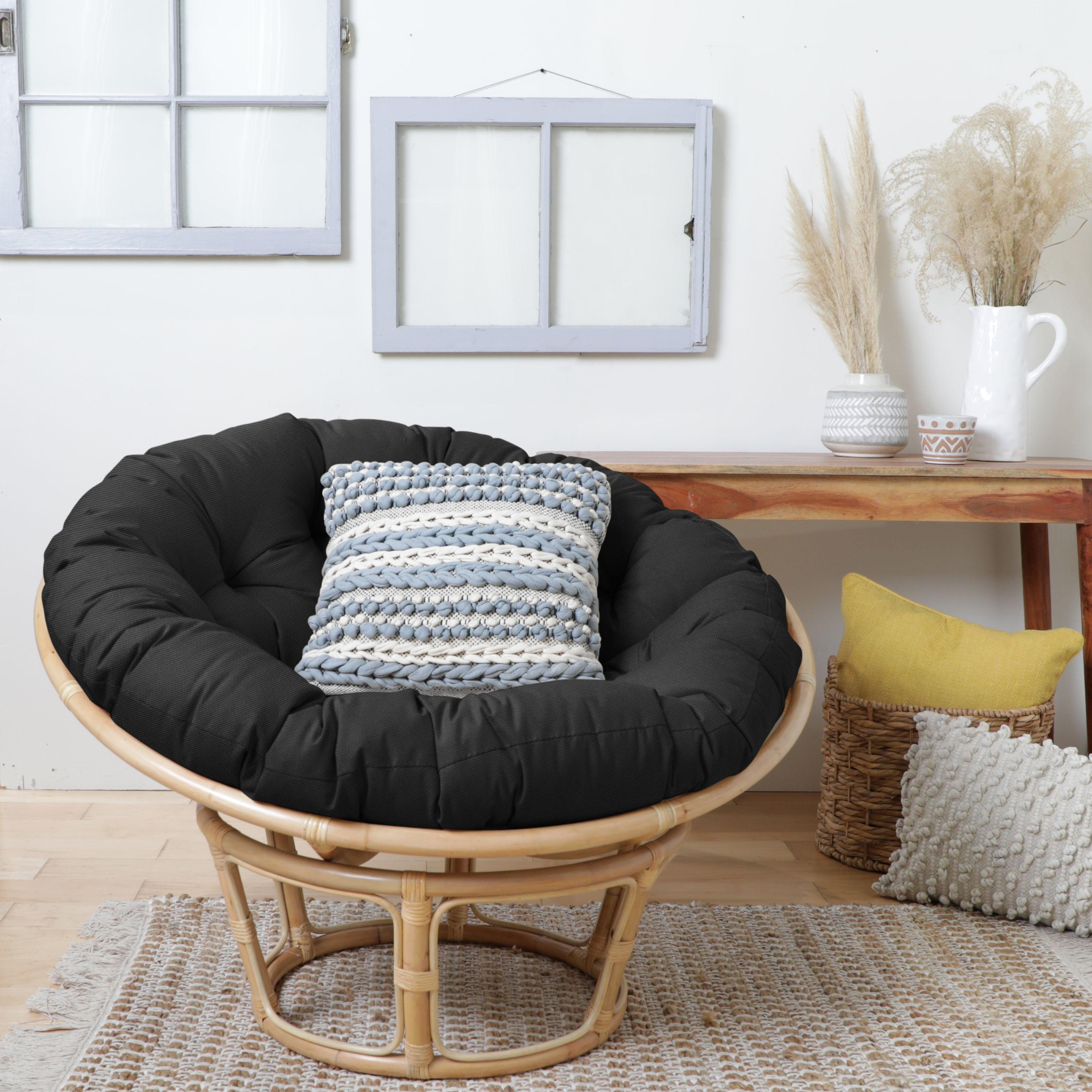 Sunbrella Canvas Indoor/Outdoor Papasan Cushion - Sorra Home