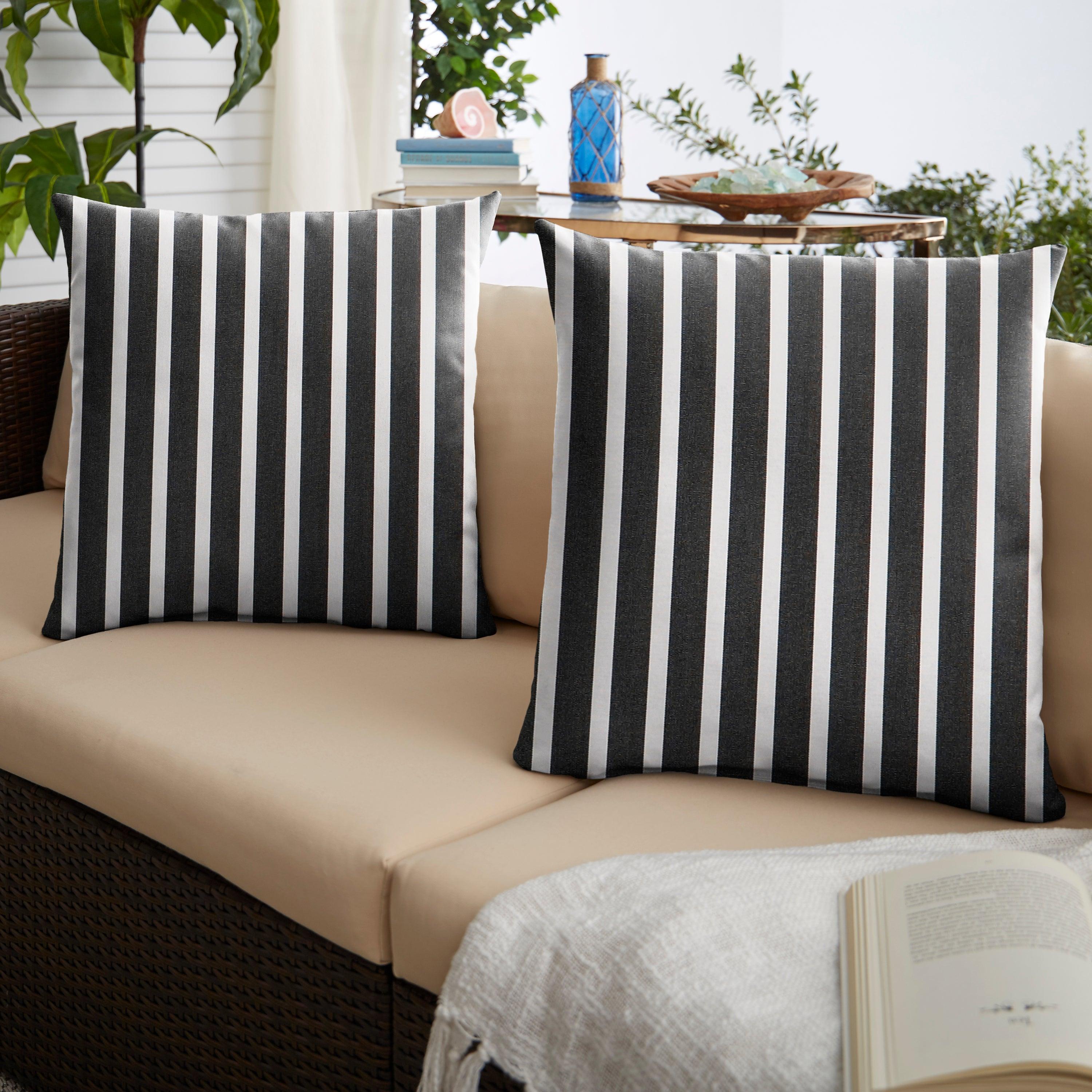 Sunbrella Shore Square Pillow (Set of 2) - Sorra Home