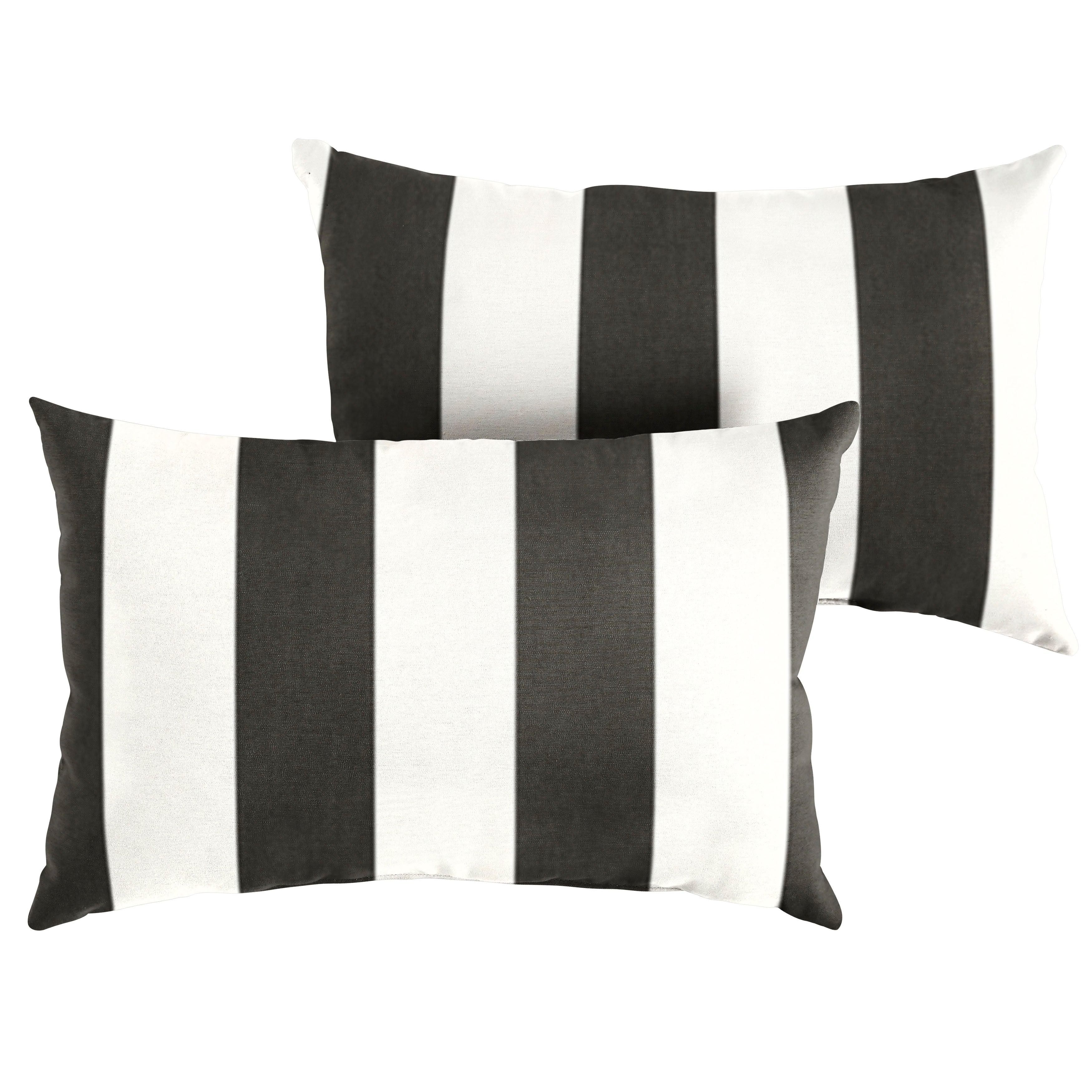 Sunbrella Cabana Lumbar Pillow (Set of 2) - Sorra Home