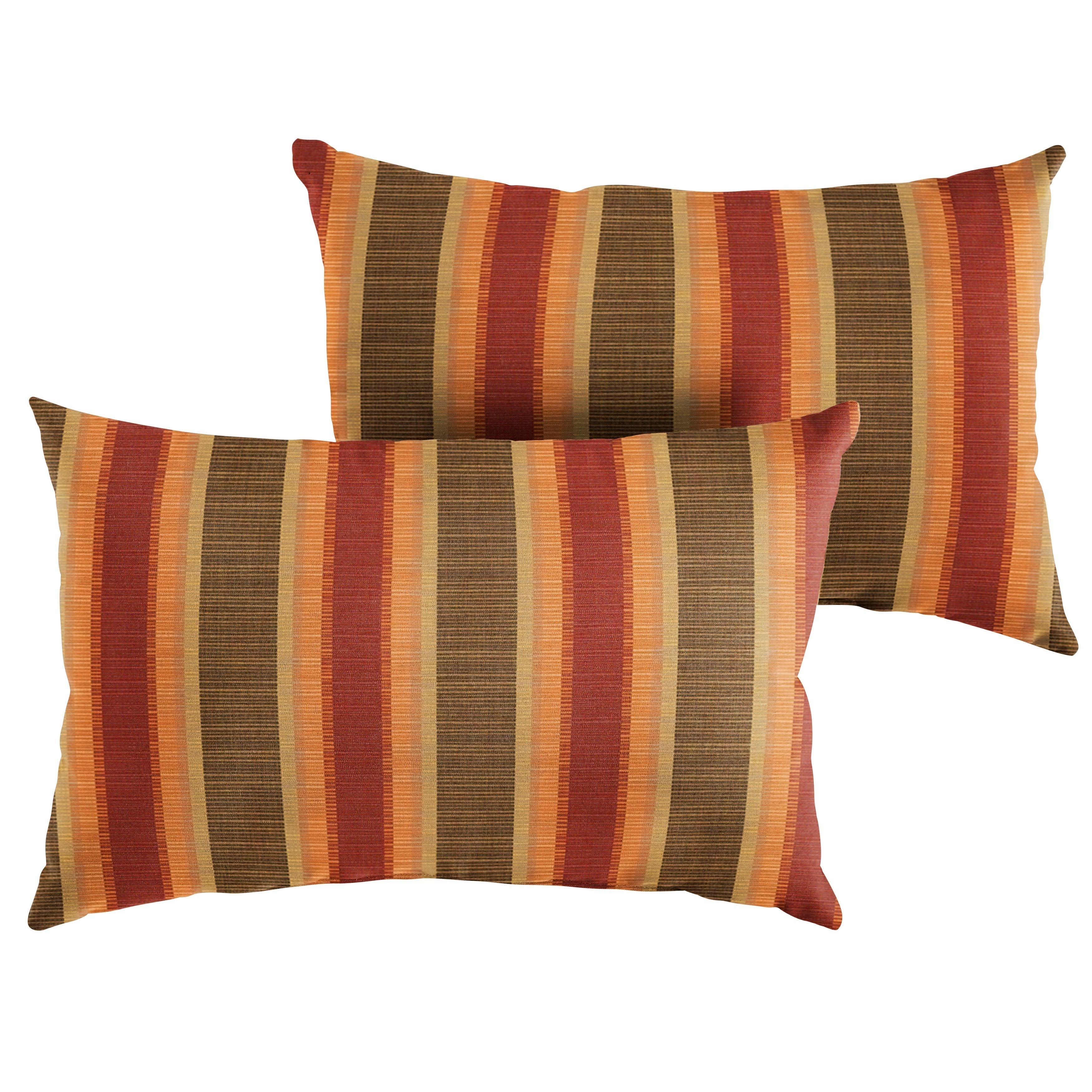 Sunbrella Dimone Sequoia Lumbar Pillow (Set of 2) - Sorra Home