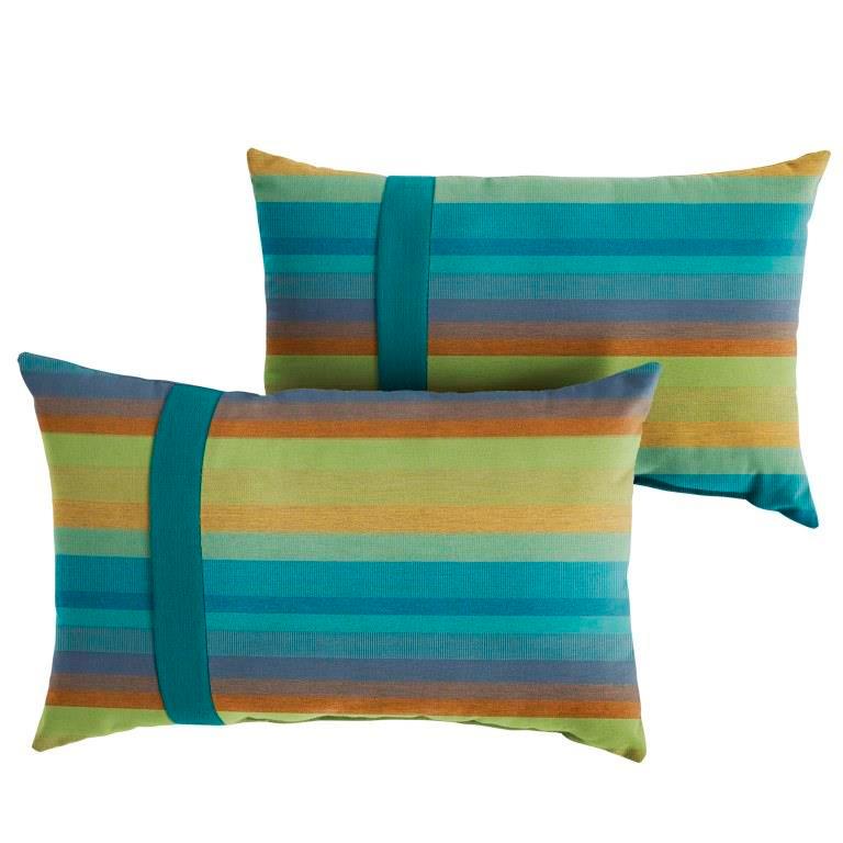 Sunbrella Astoria with Contrast Cording Pillow with Large Flange (Set of 2) - Sorra Home