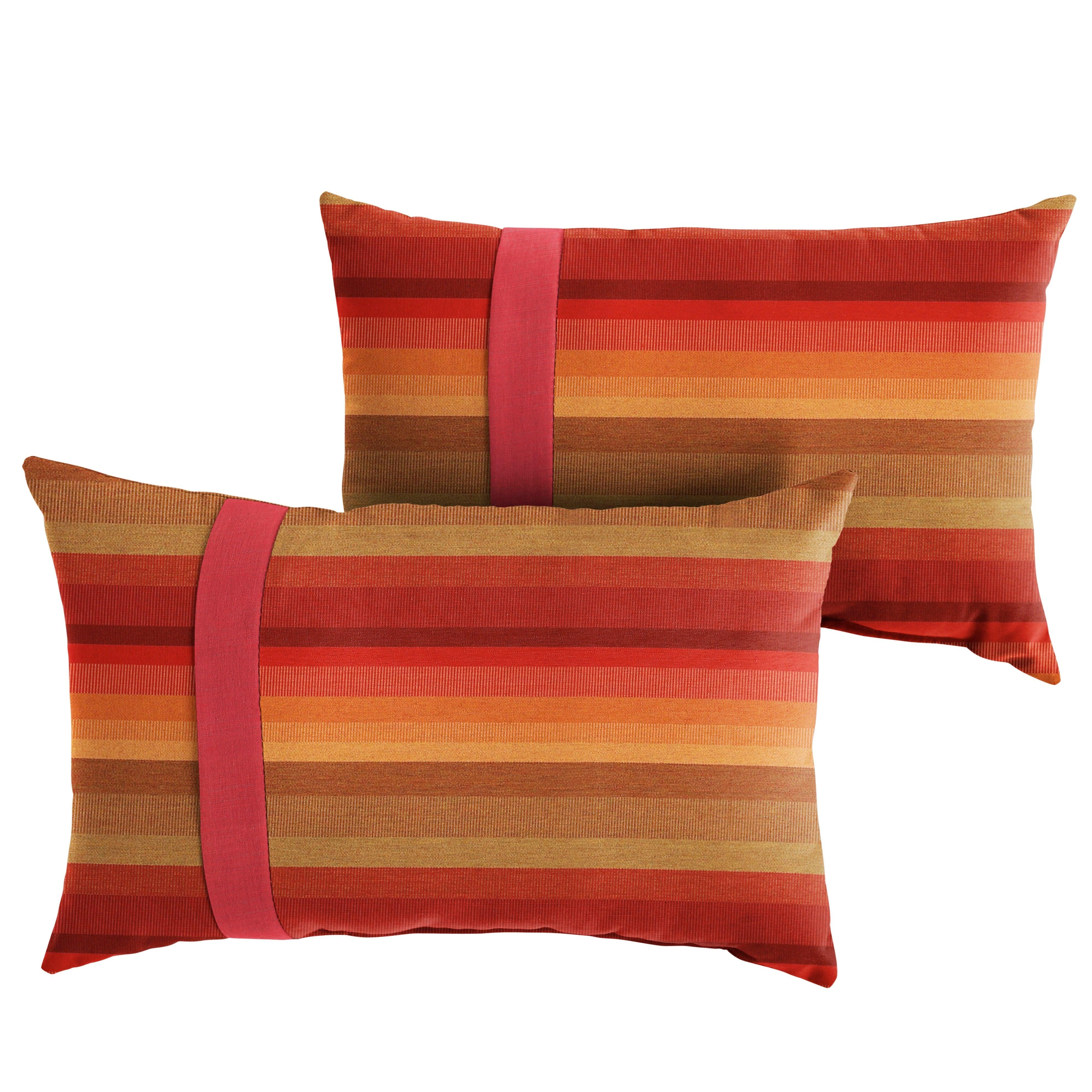 Sunbrella Astoria with Contrast Cording Pillow with Large Flange (Set of 2) - Sorra Home